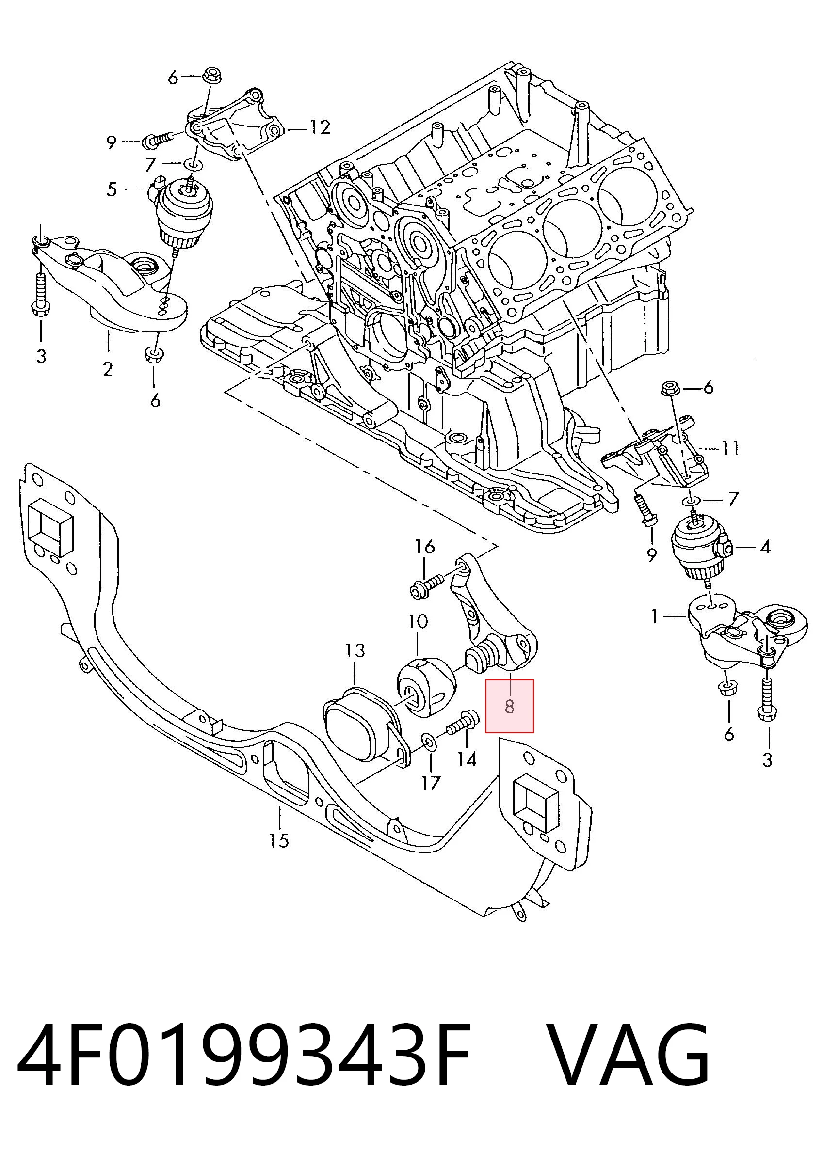 4F0199343F VAG