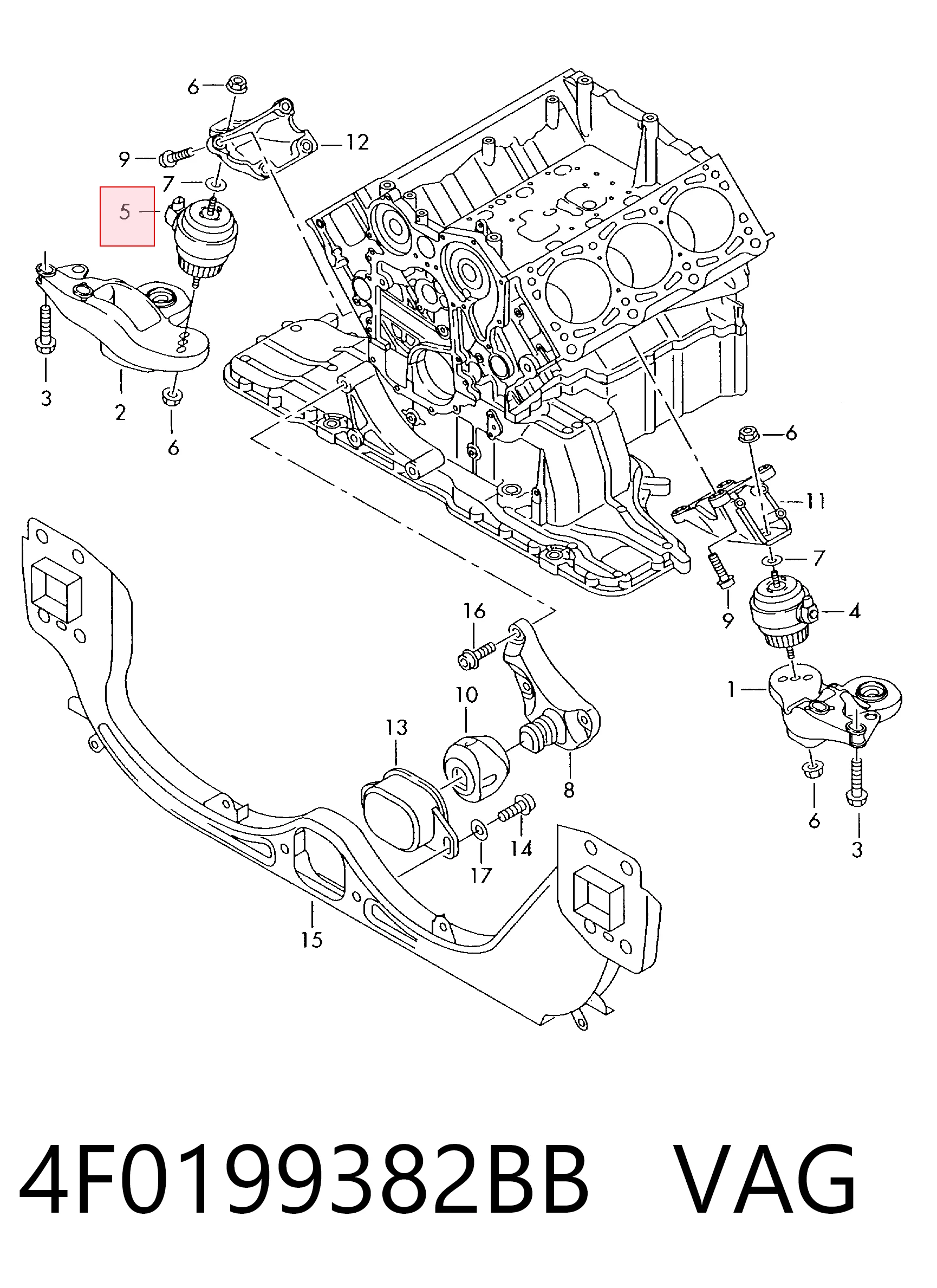 4F0199382BB VAG
