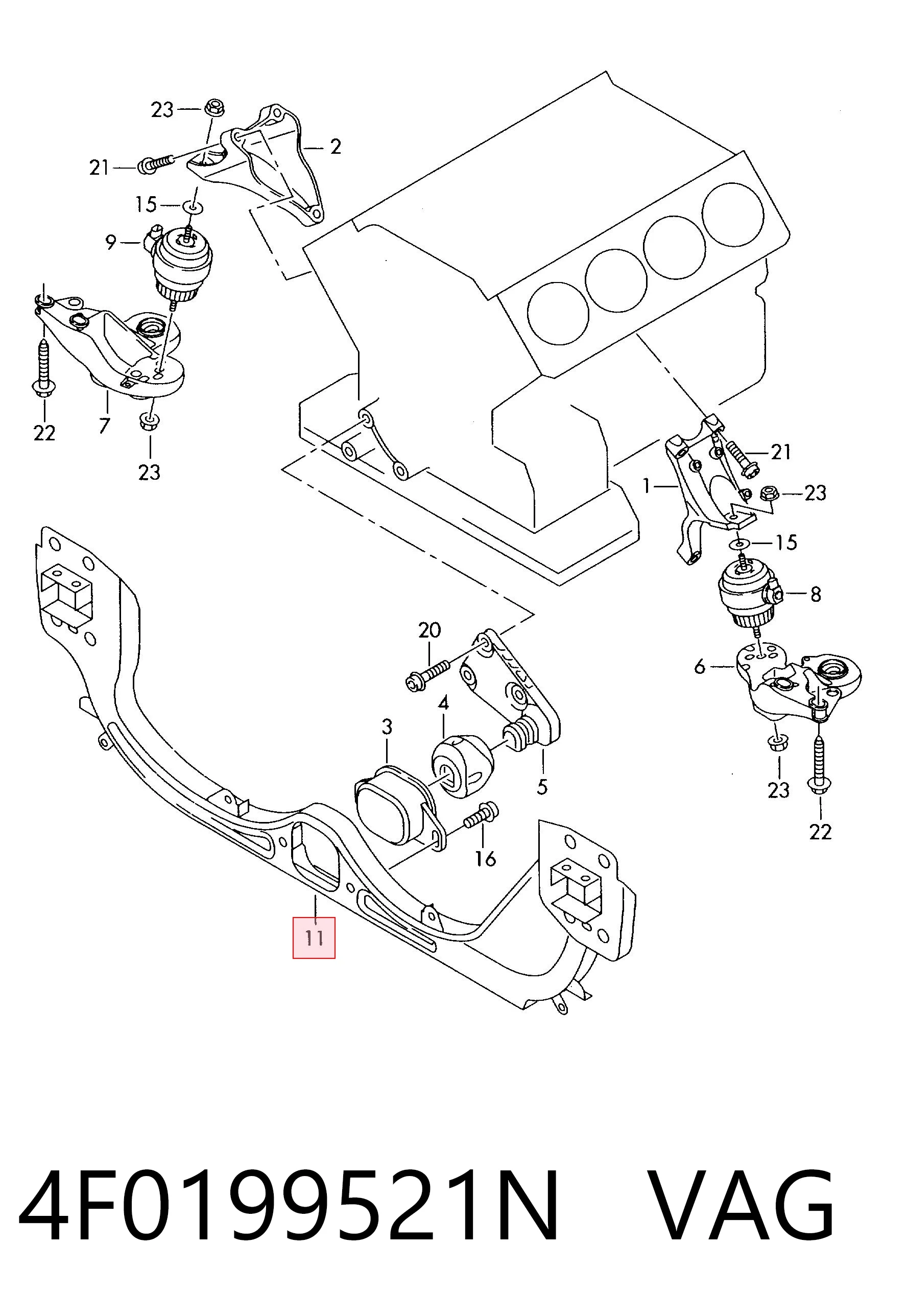 4F0199521N VAG