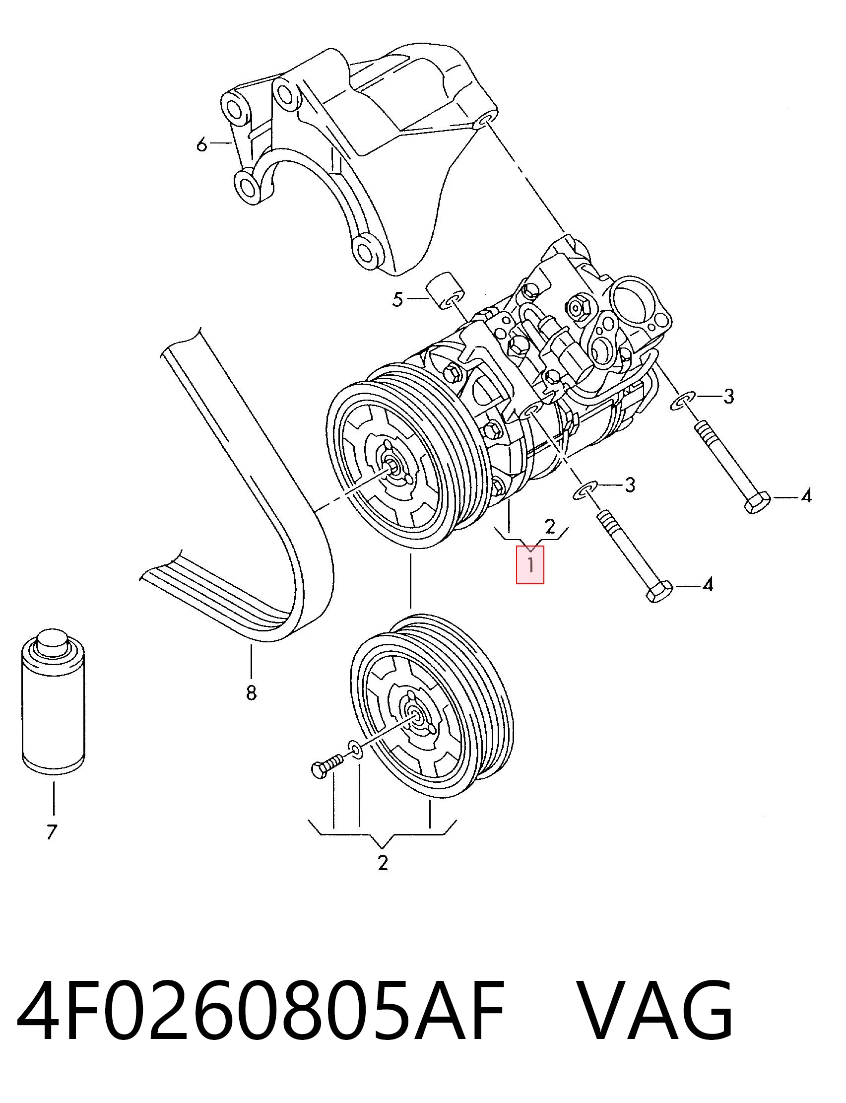 4F0260805AF VAG