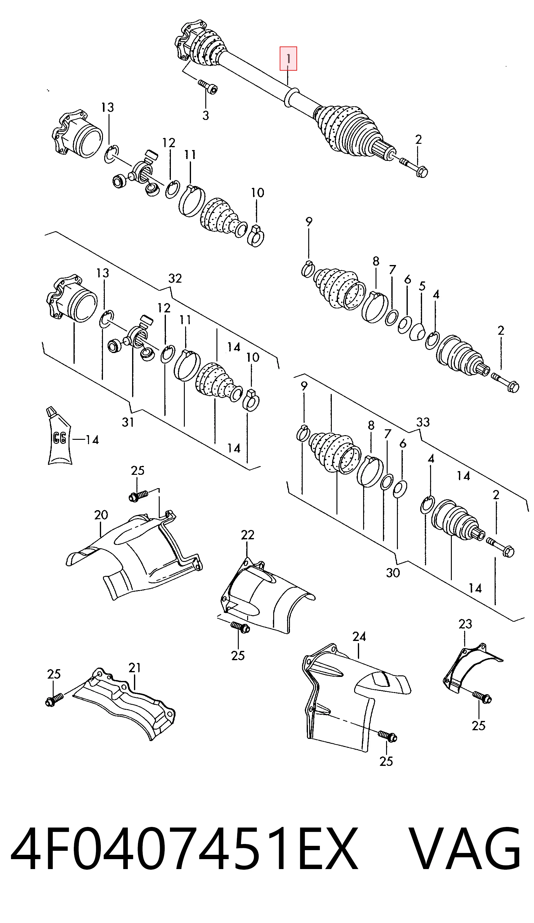 4F0407451EX VAG