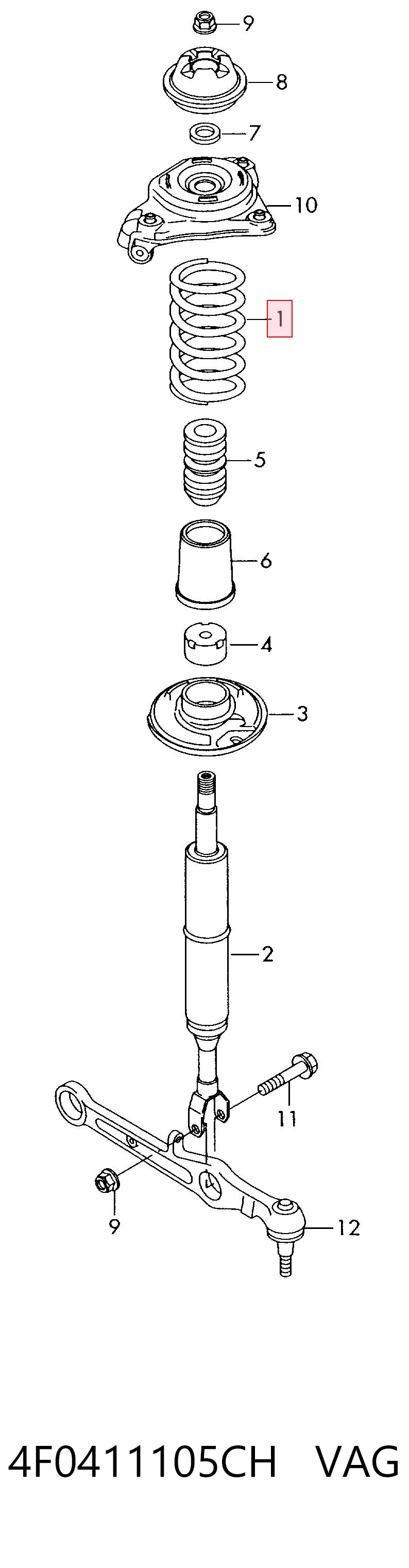 4F0411105CH VAG