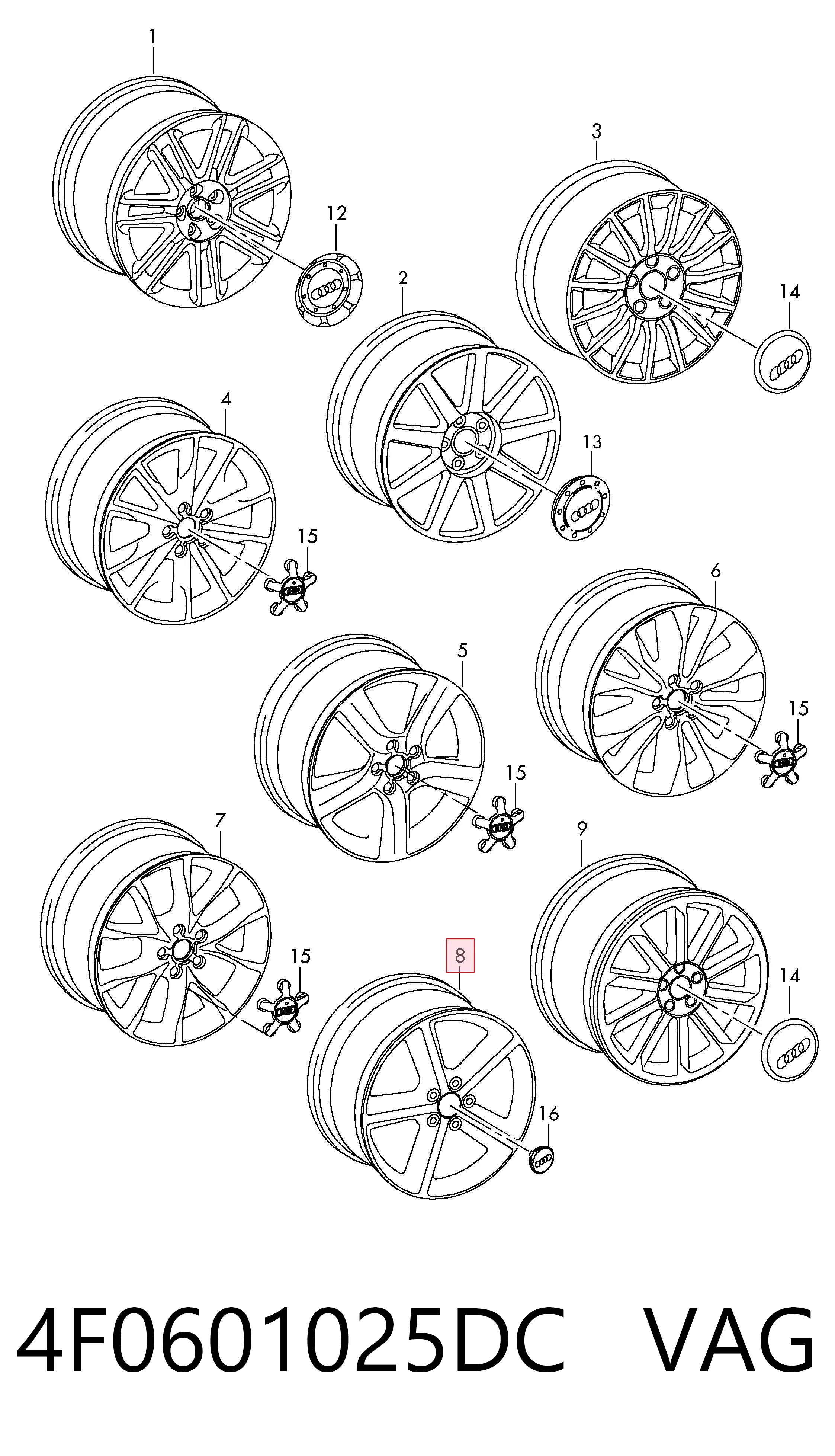 4F0601025DC VAG Aros