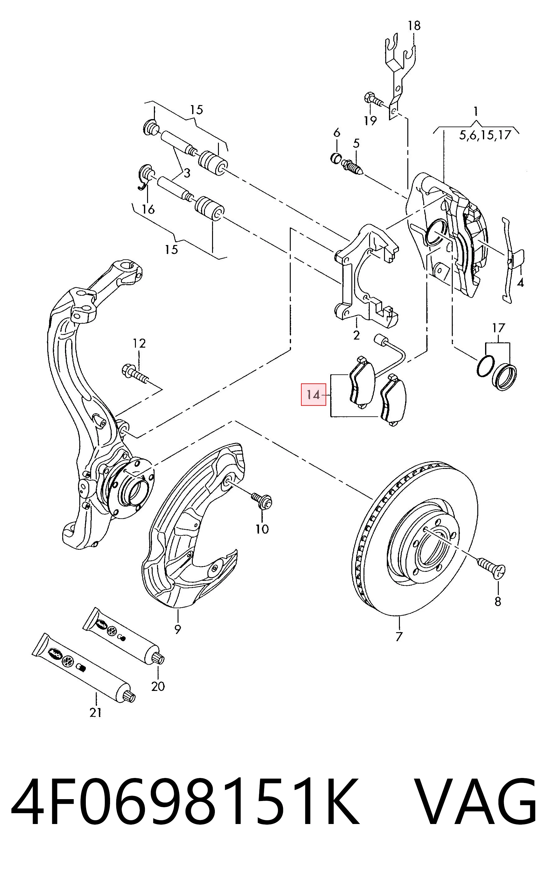 4F0698151K VAG