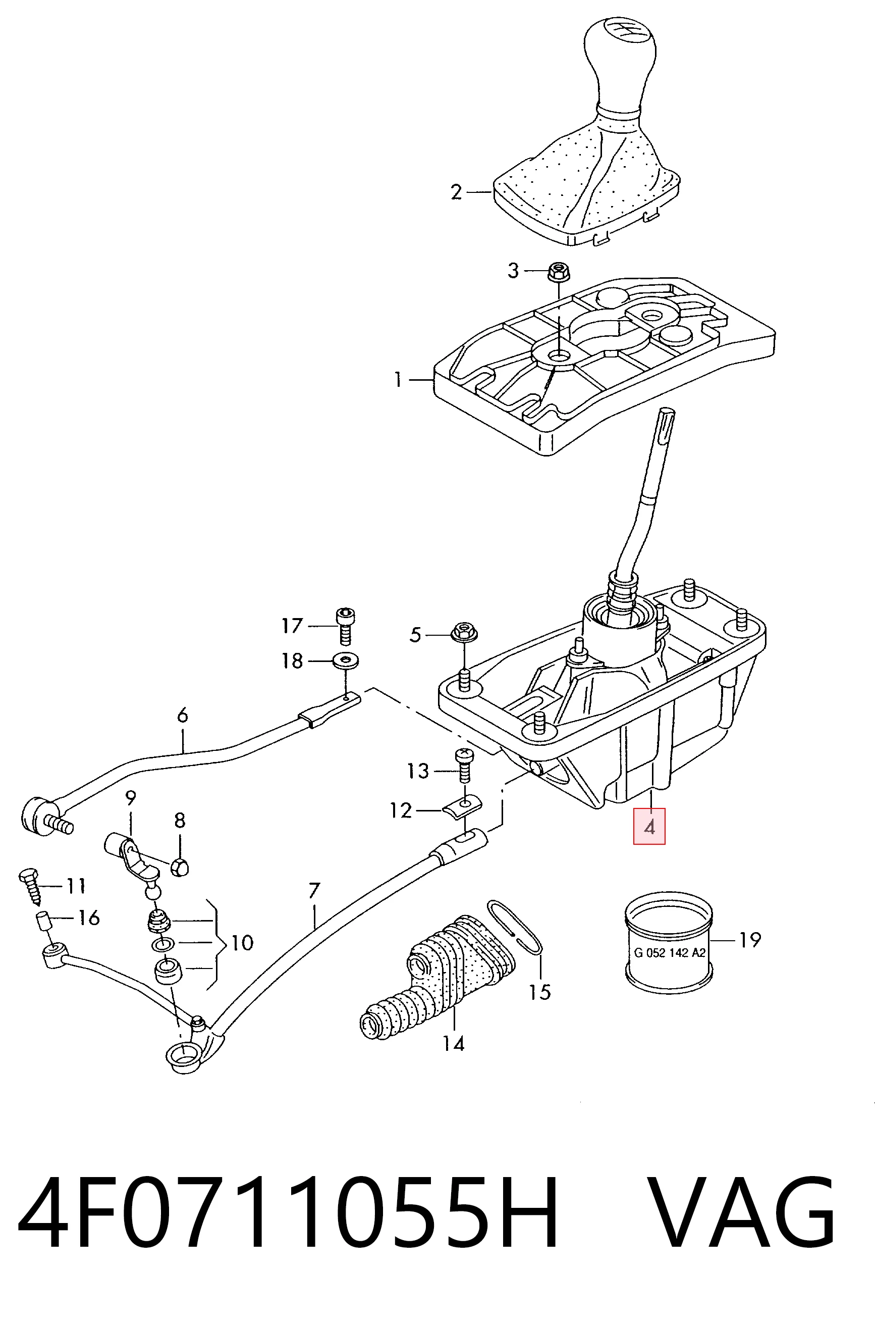 Mecanismo selector de marchas Audi A6 C6 familiar (4F5) (2004 - 2011) precio, desde 130,68 EUR