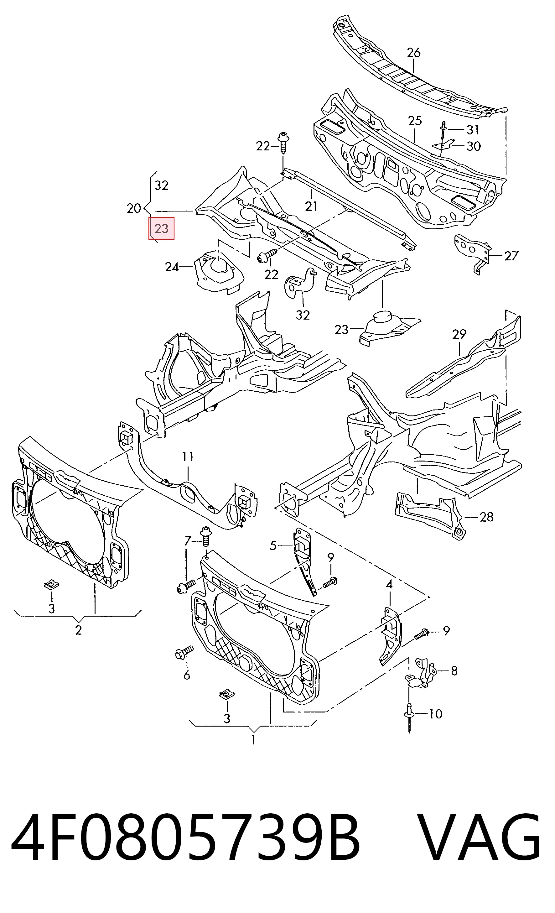 4F0805739B VAG
