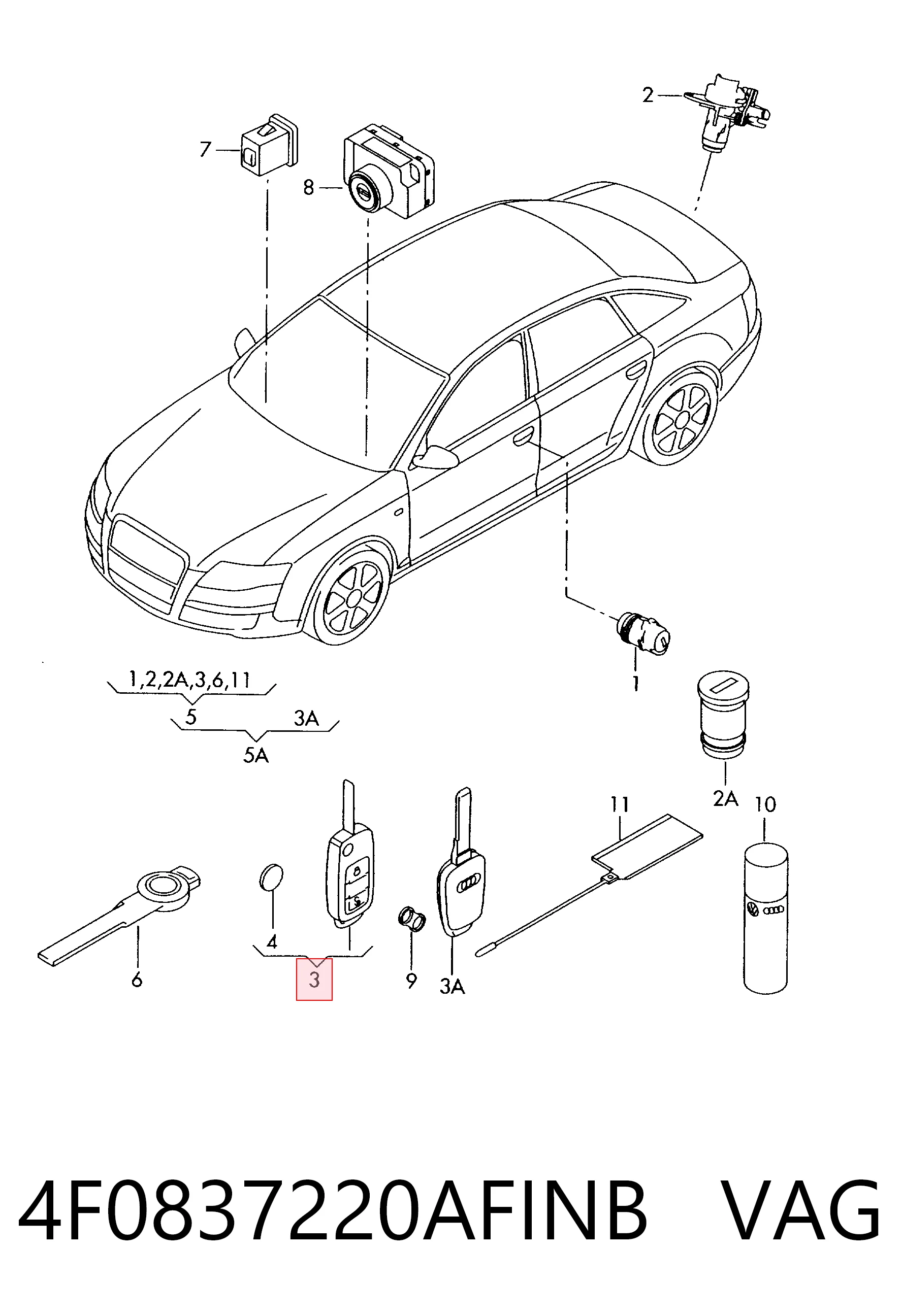4F0837220AFINB VAG