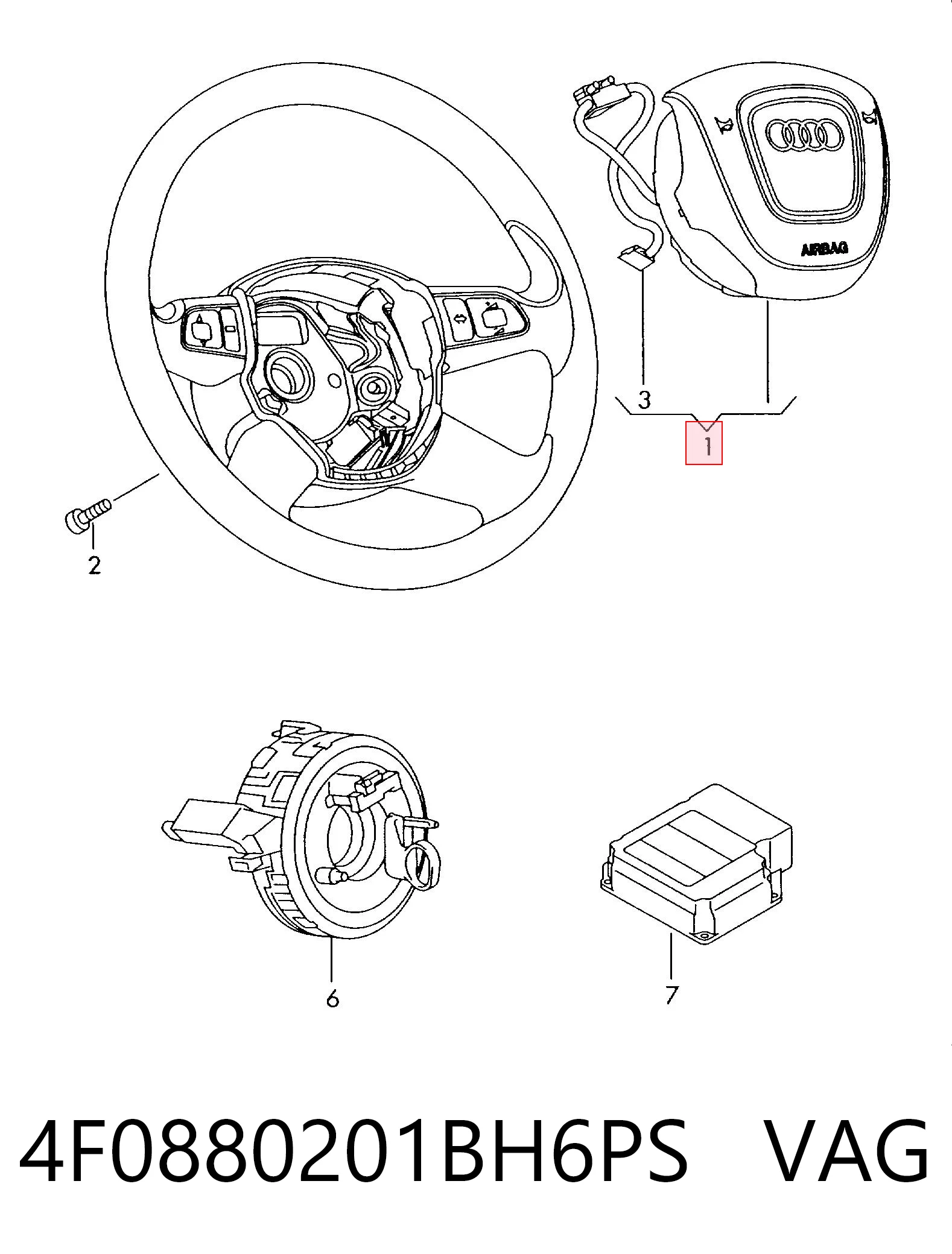 4F0880201BH6PS VAG