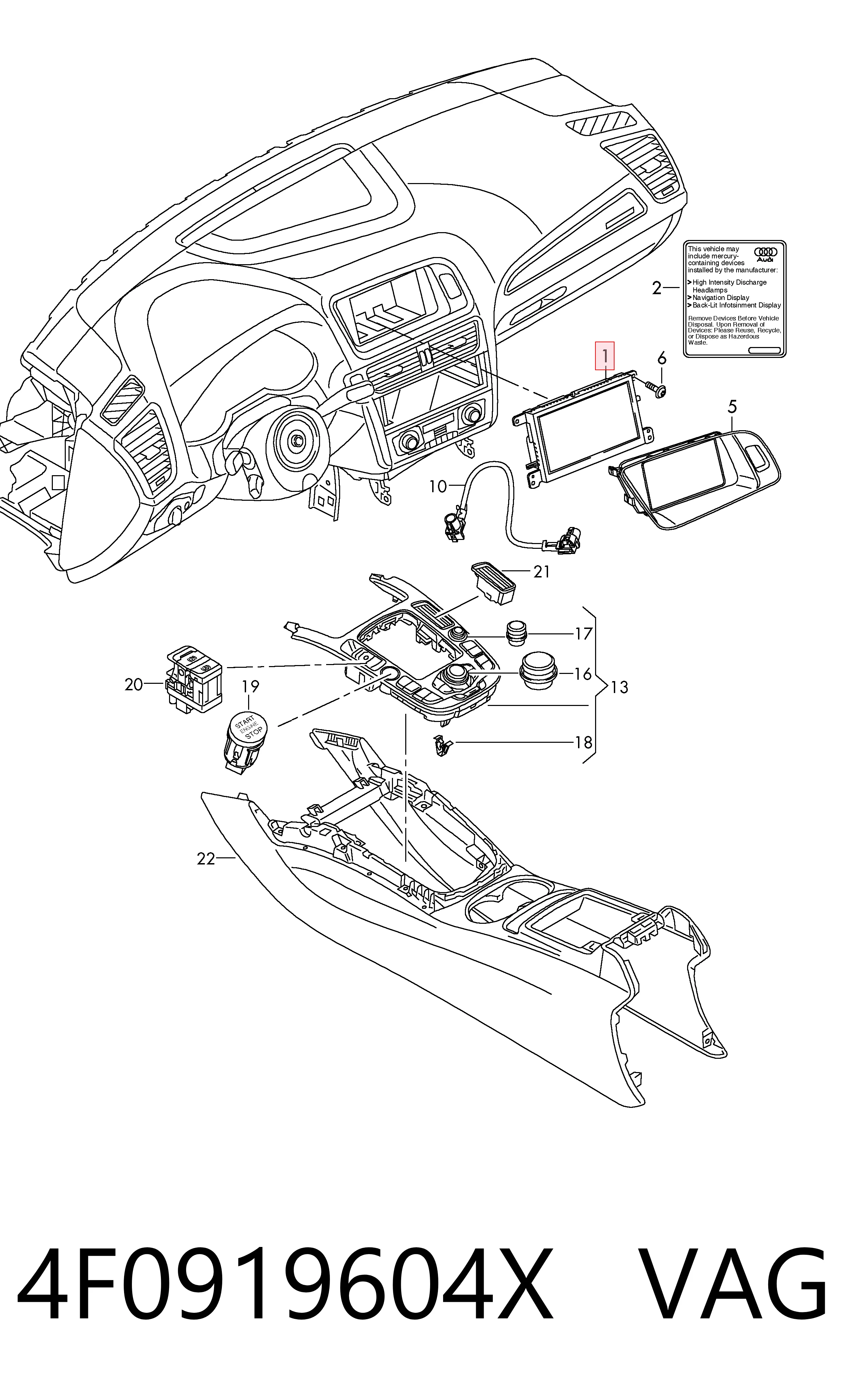 4F0919604X VAG