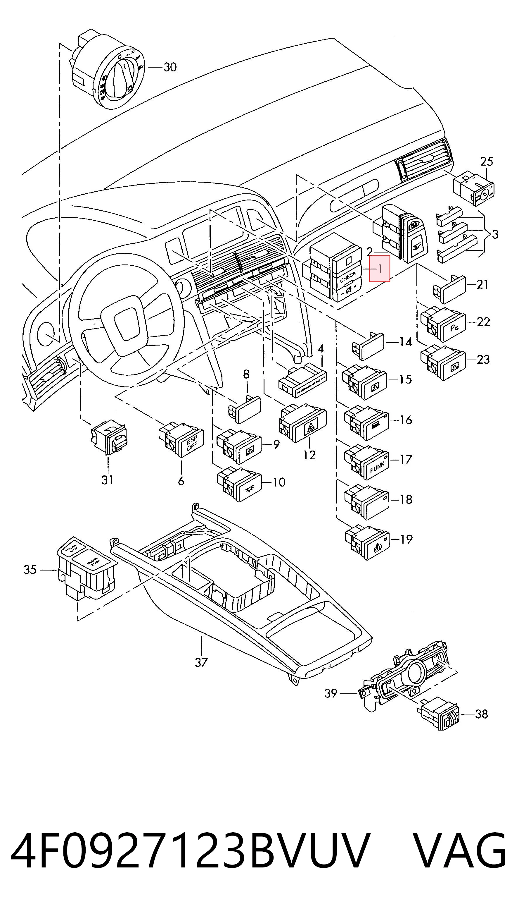4F0927123BVUV VAG