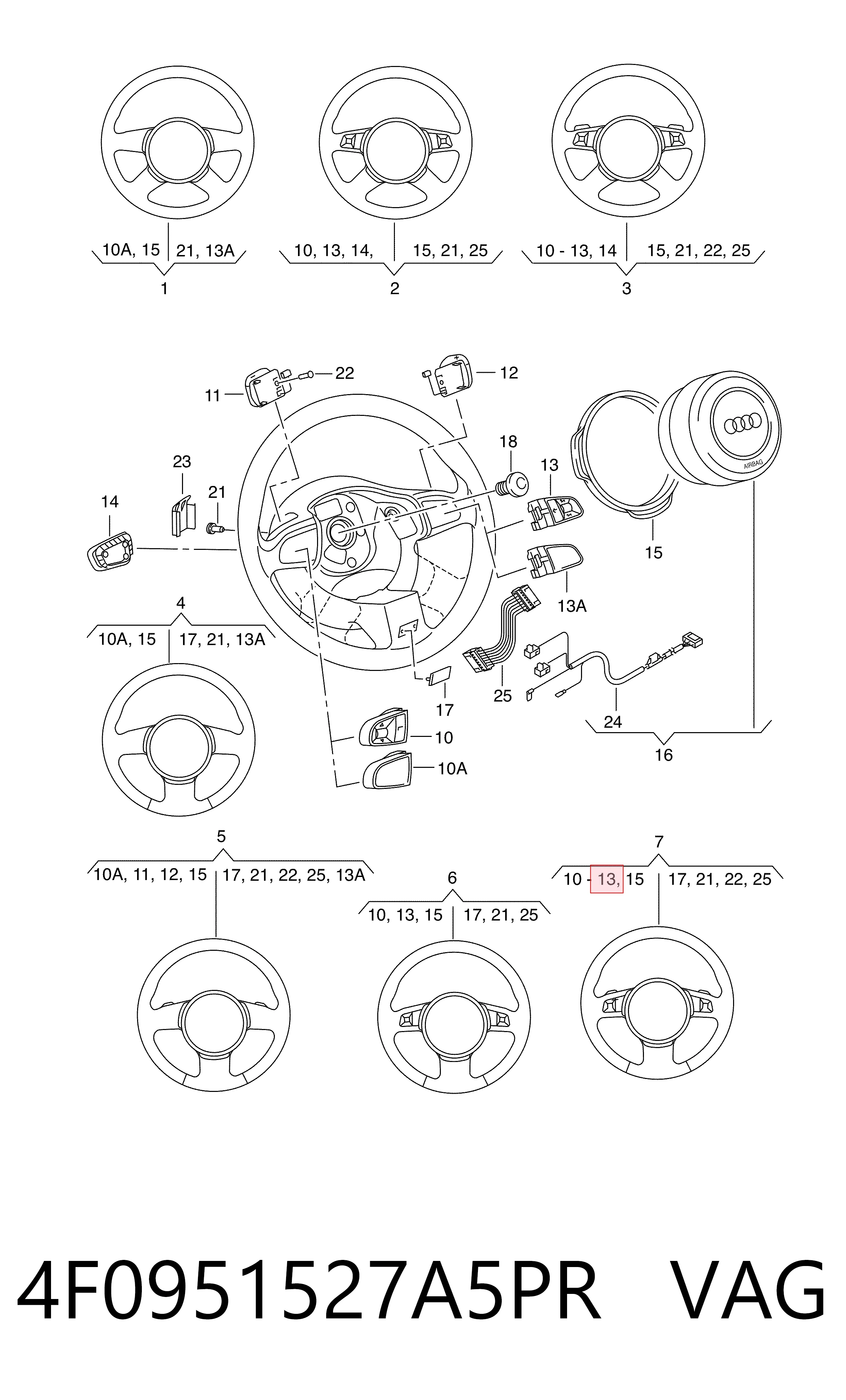 4F0951527A5PR VAG
