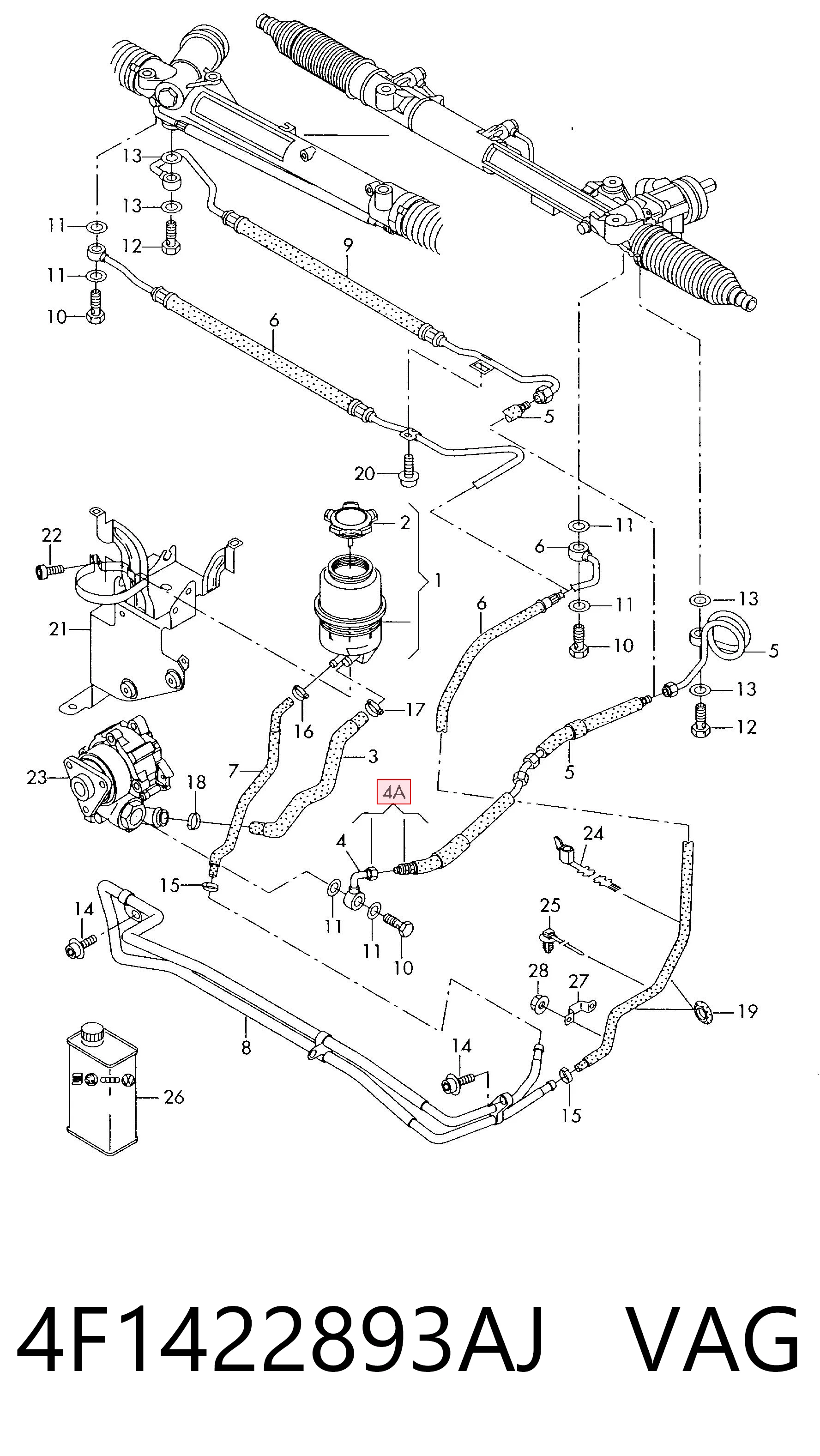 4F1422893AJ VAG