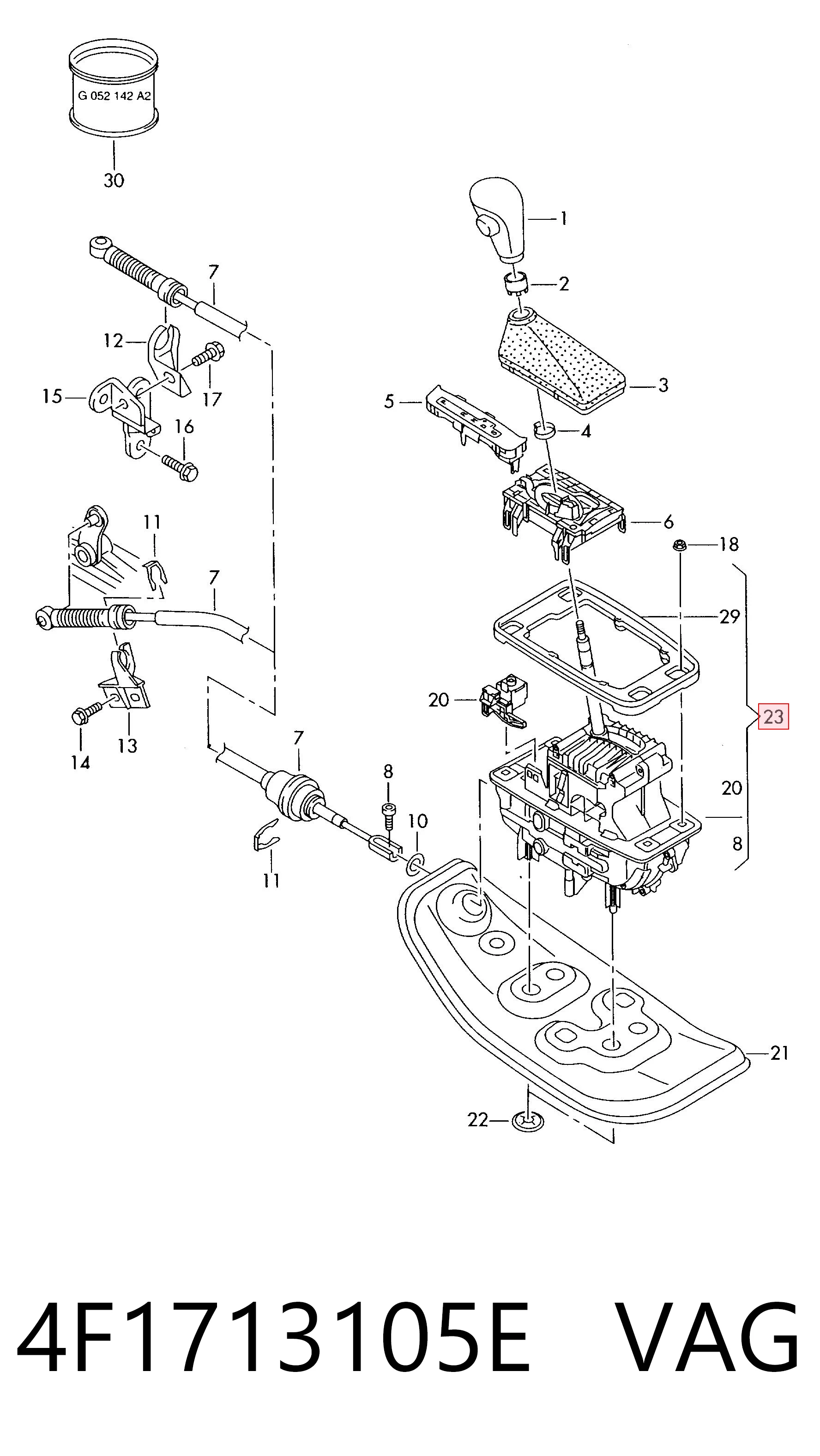 Comprar Palanca de cambios Audi A6 C6 4F2