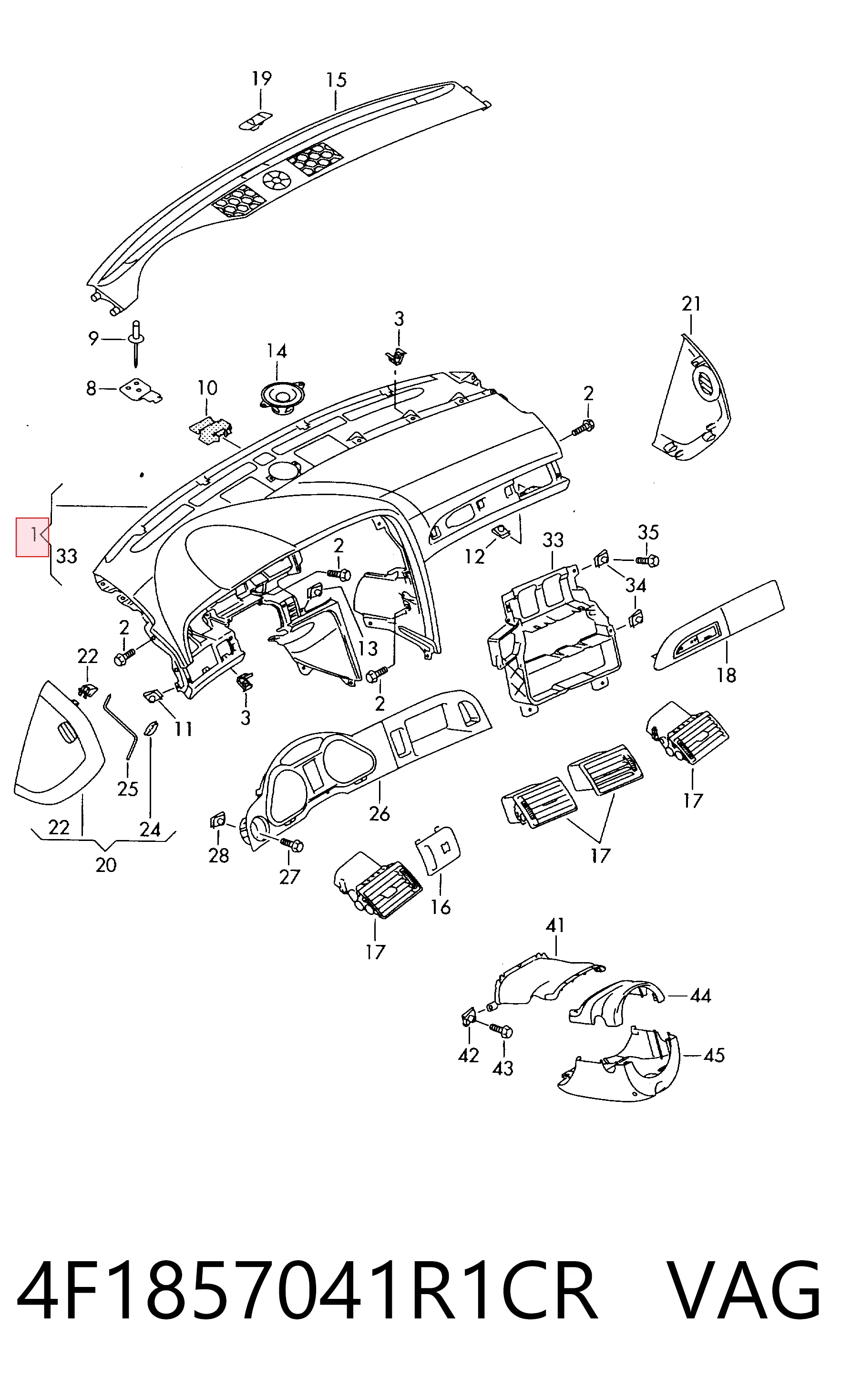 4F1857041R1CR VAG