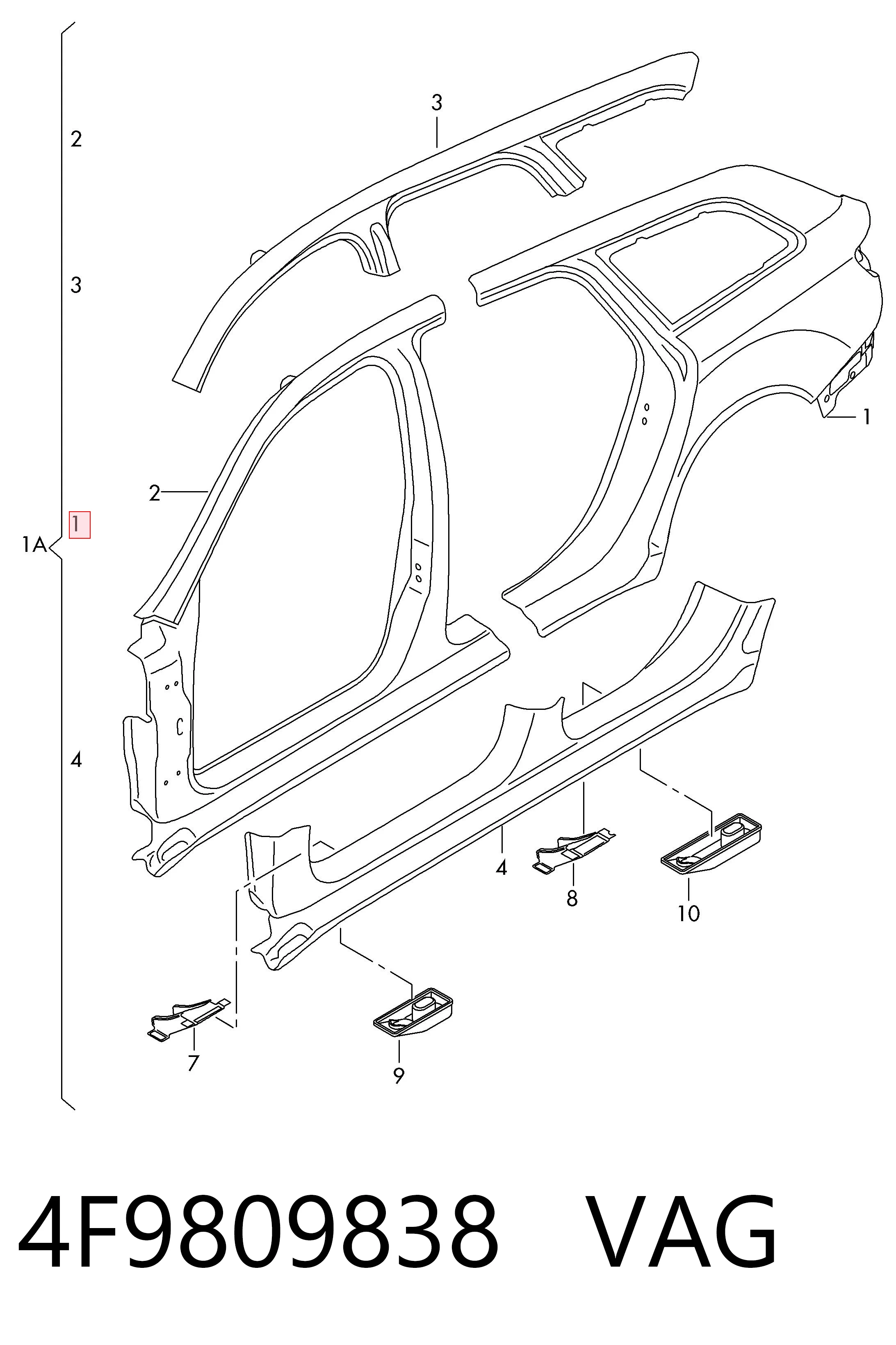 4F9809838 VAG