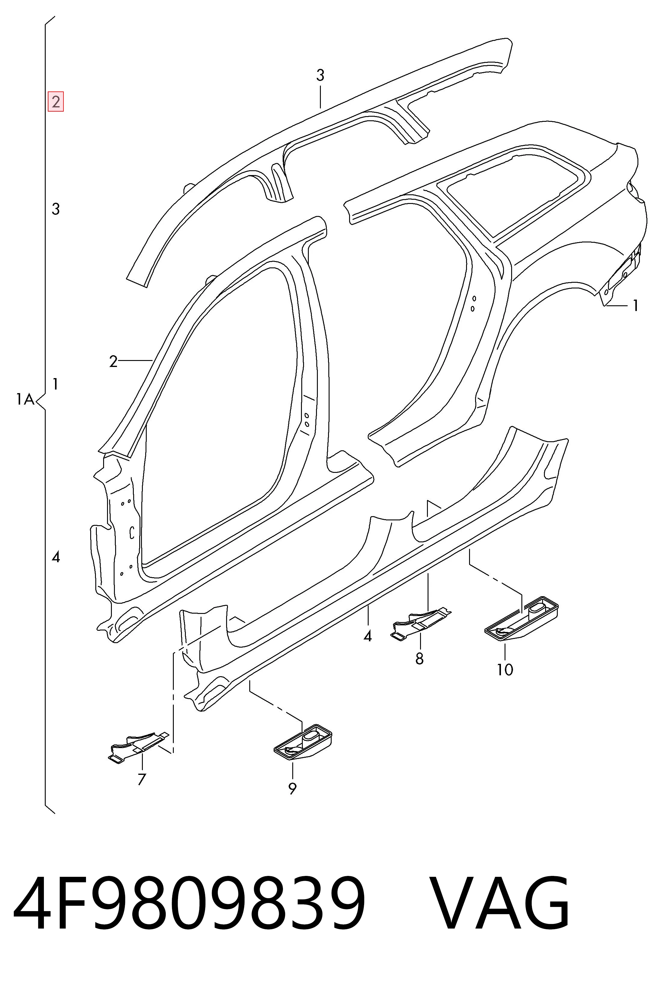 4F9809839 VAG