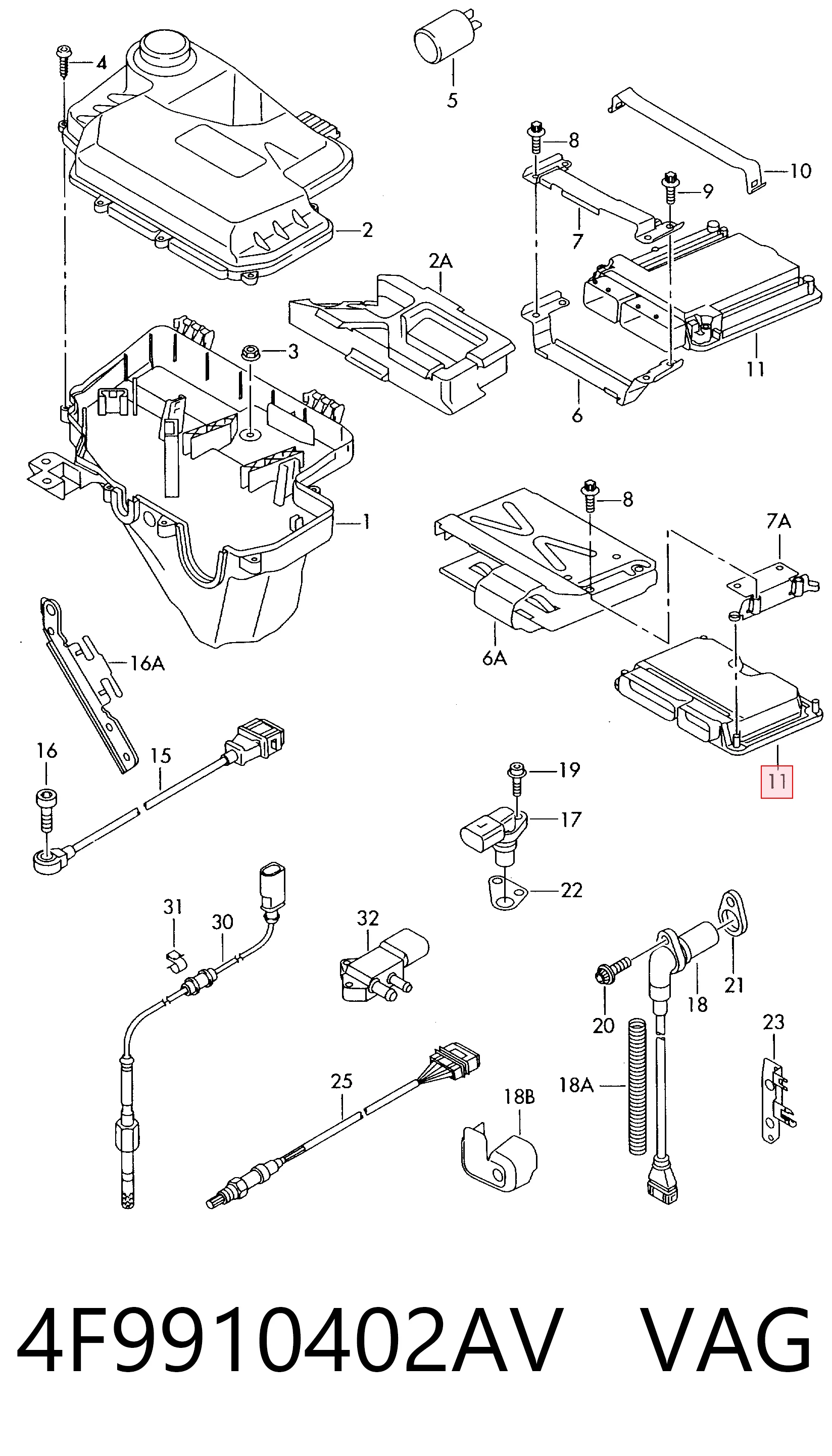 Centralina Del Motor para Audi A6 Allroad C6 4FH