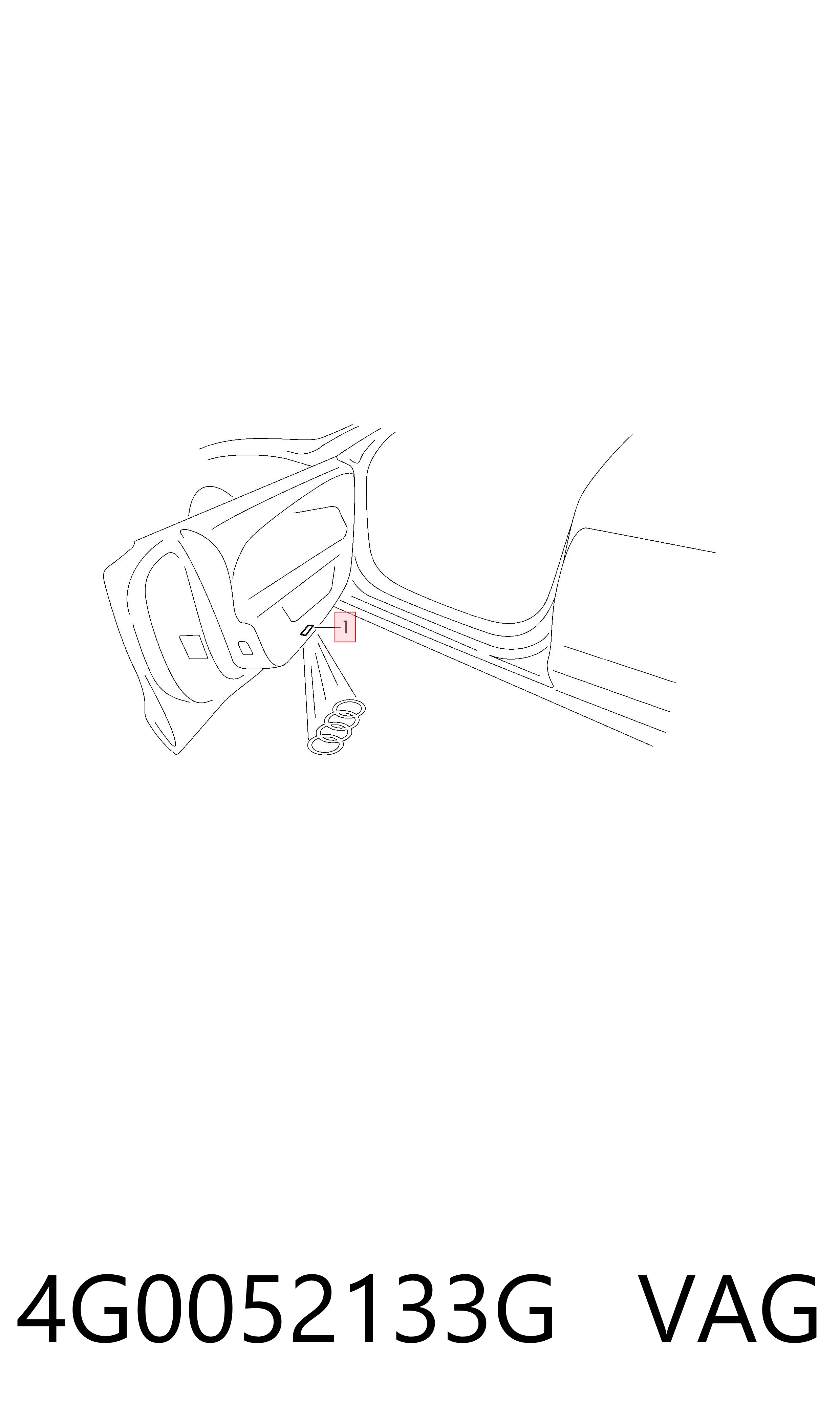 4G0052133G VAG Lámpara de cortesía de puerta
