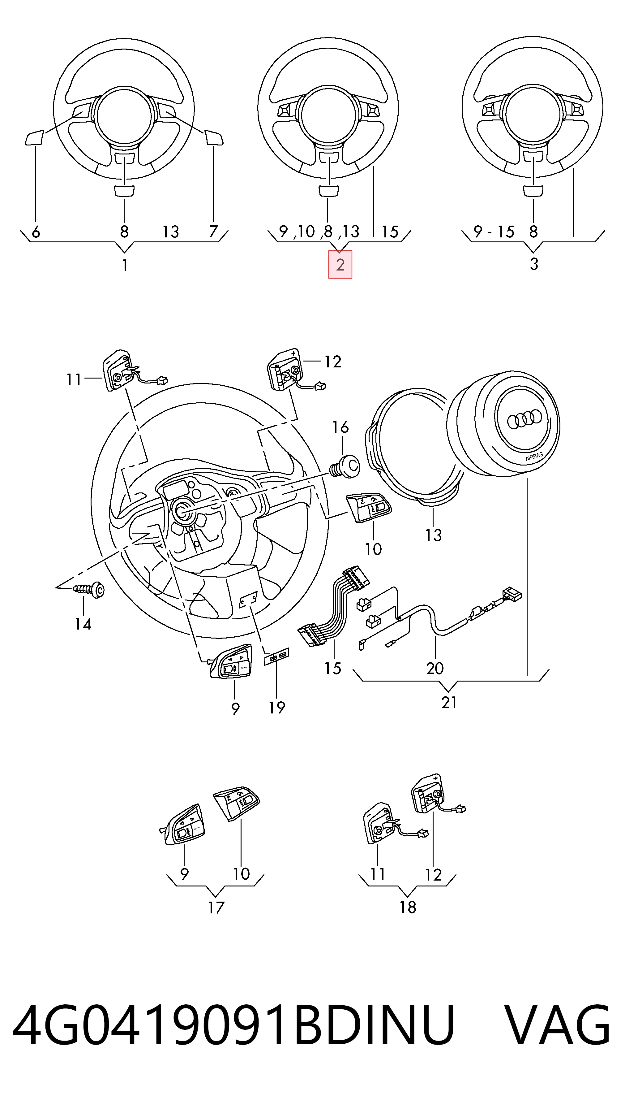 Comprar Volante Audi A6 C7 4G2, 4GC