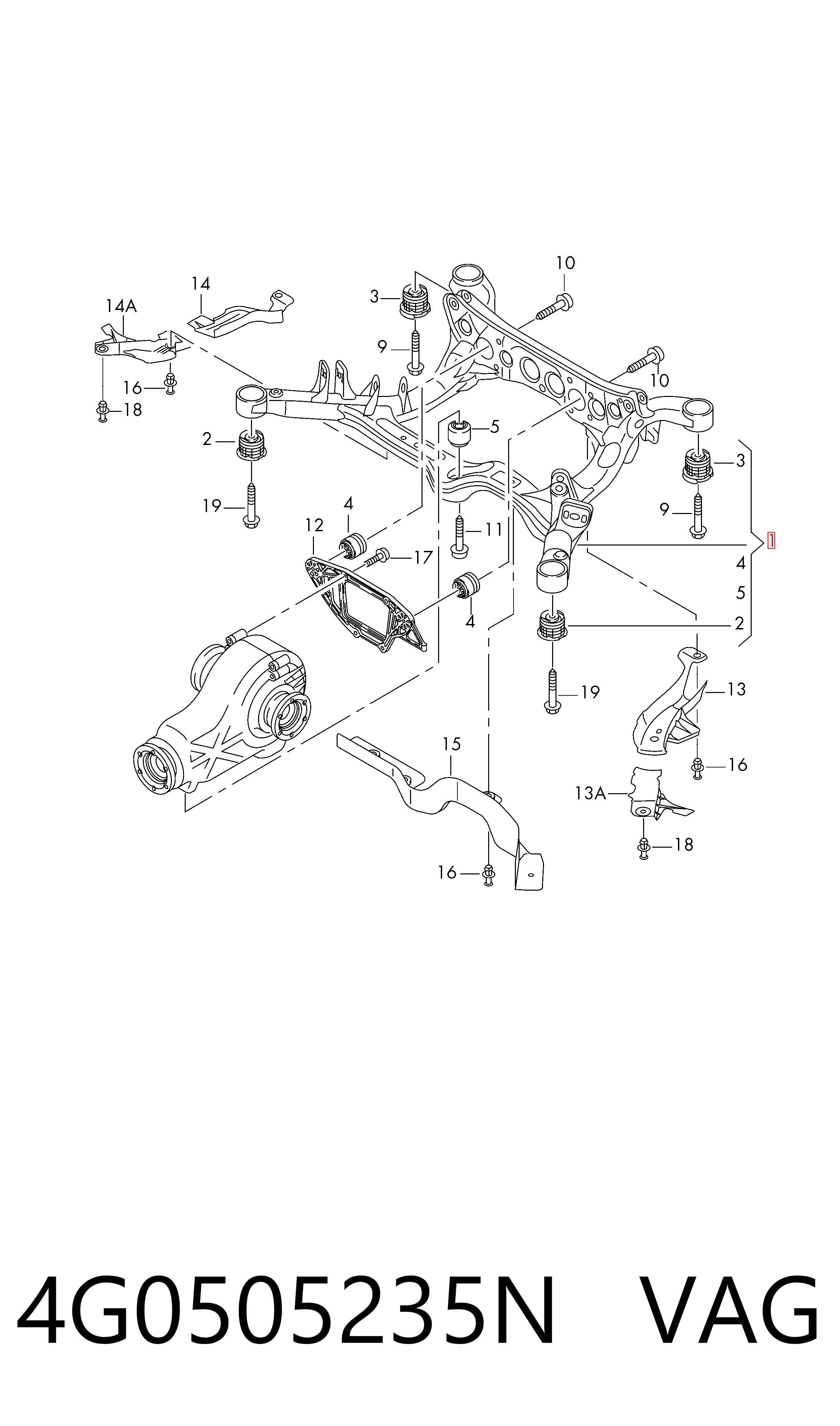 Comprar Puente trasero Audi A6 C7 4G2, 4GC