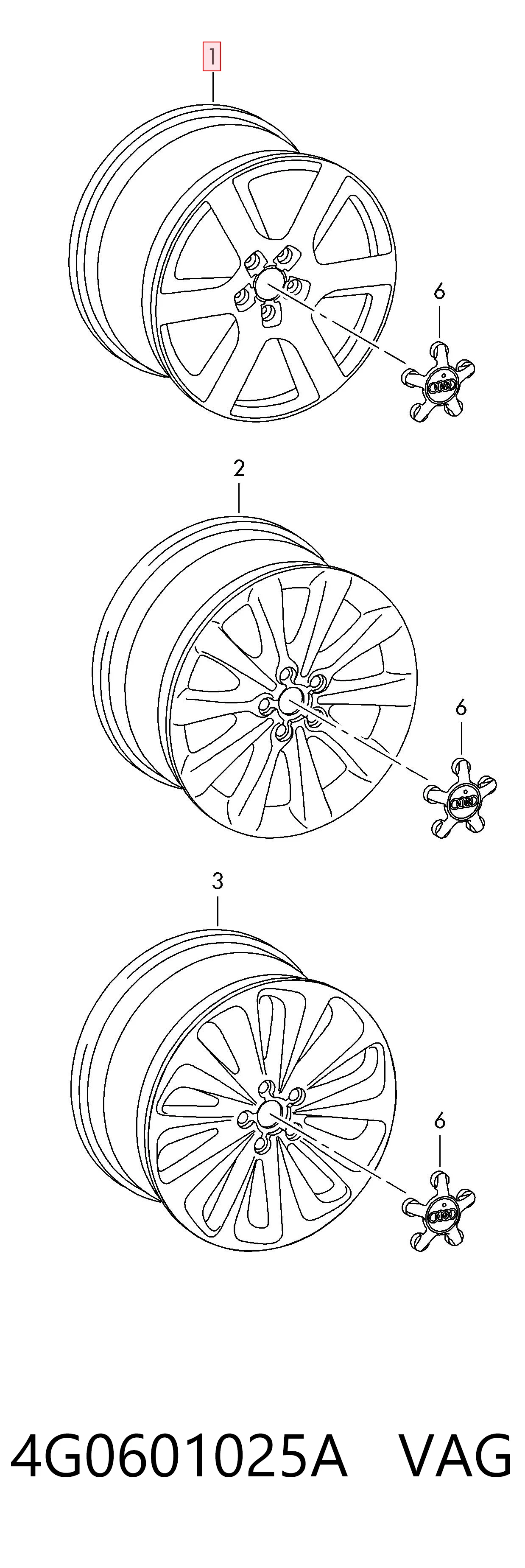 4G0601025A VAG Aros