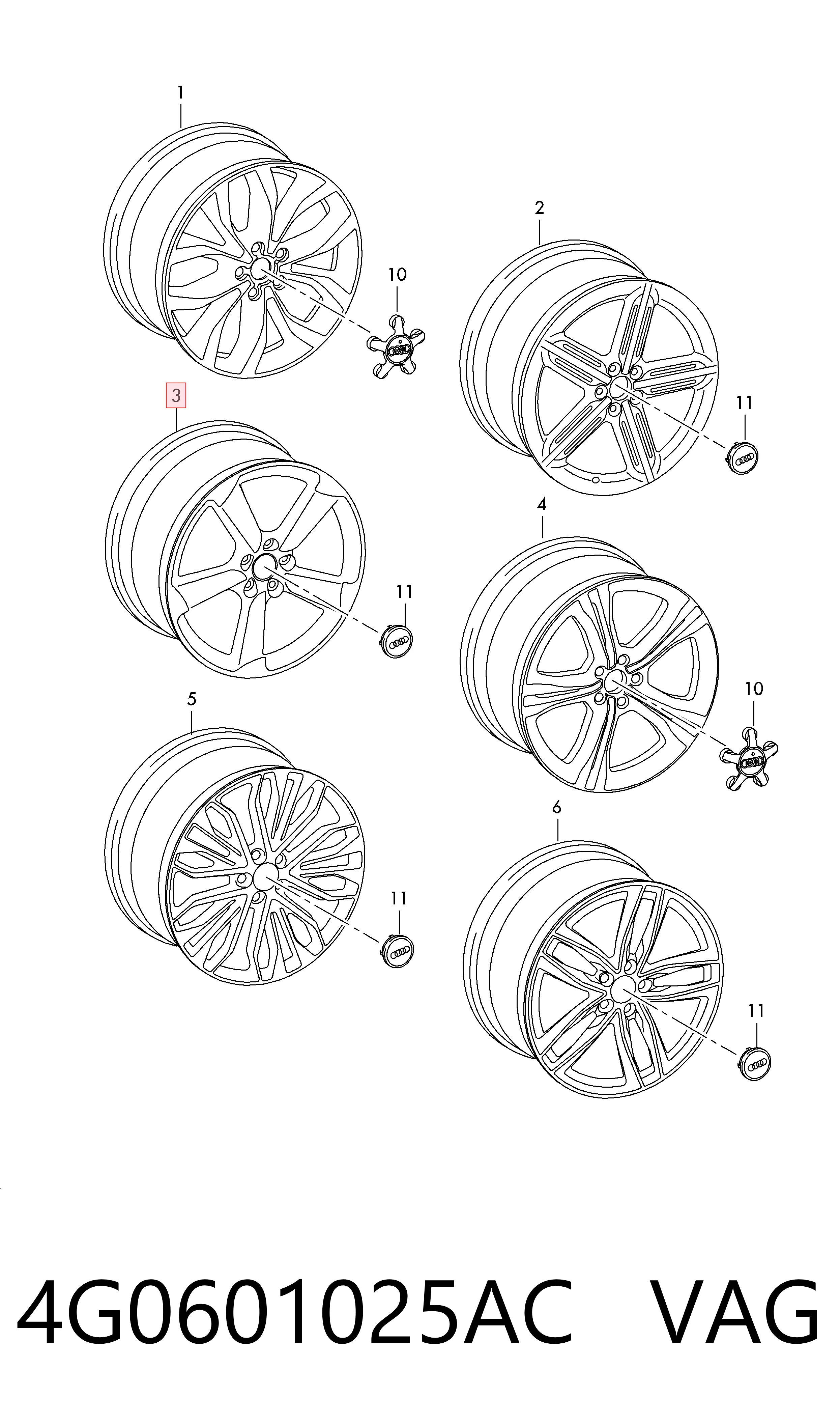 4G0601025AC VAG Aros