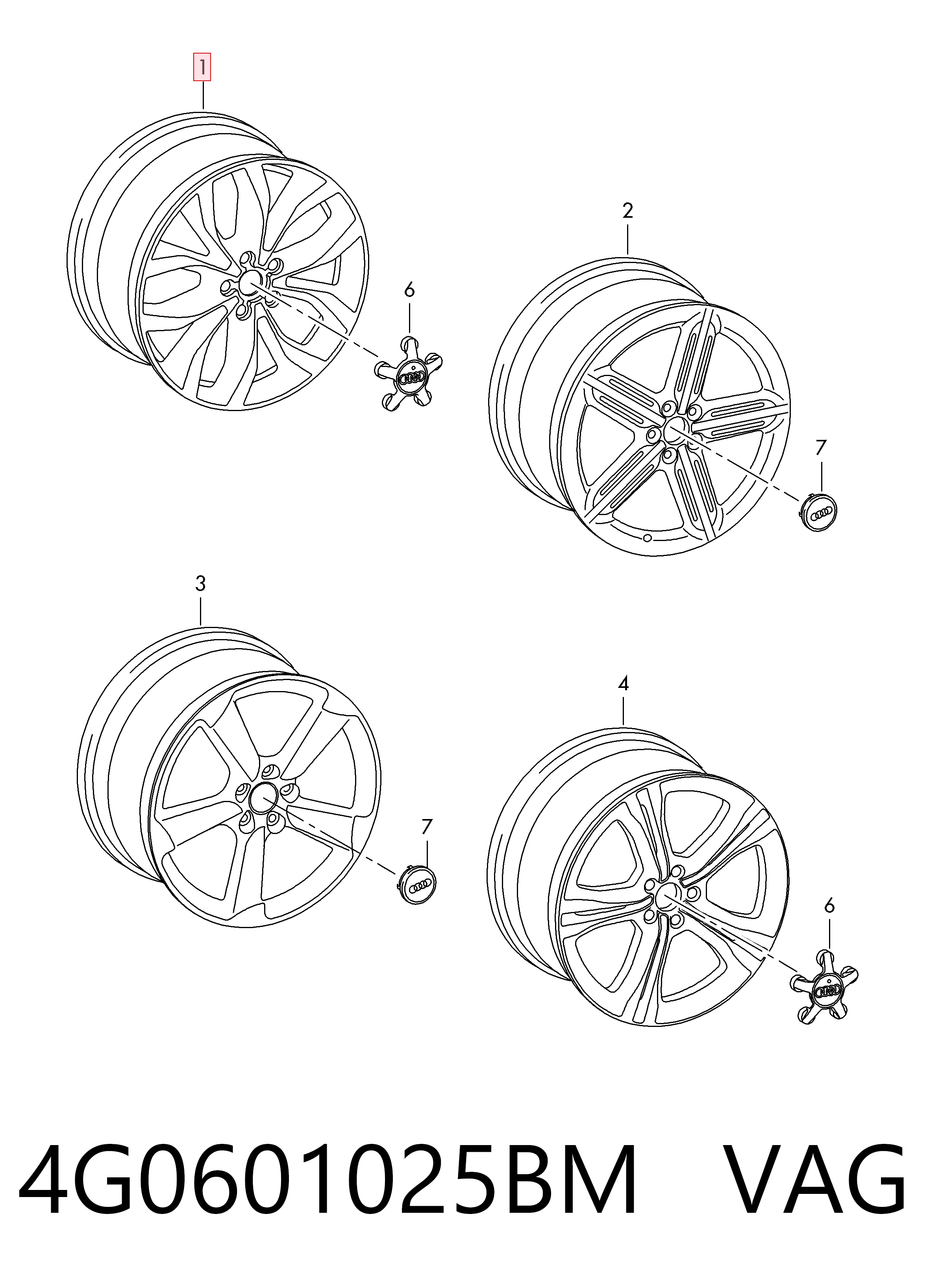 4G0601025BM VAG Aros