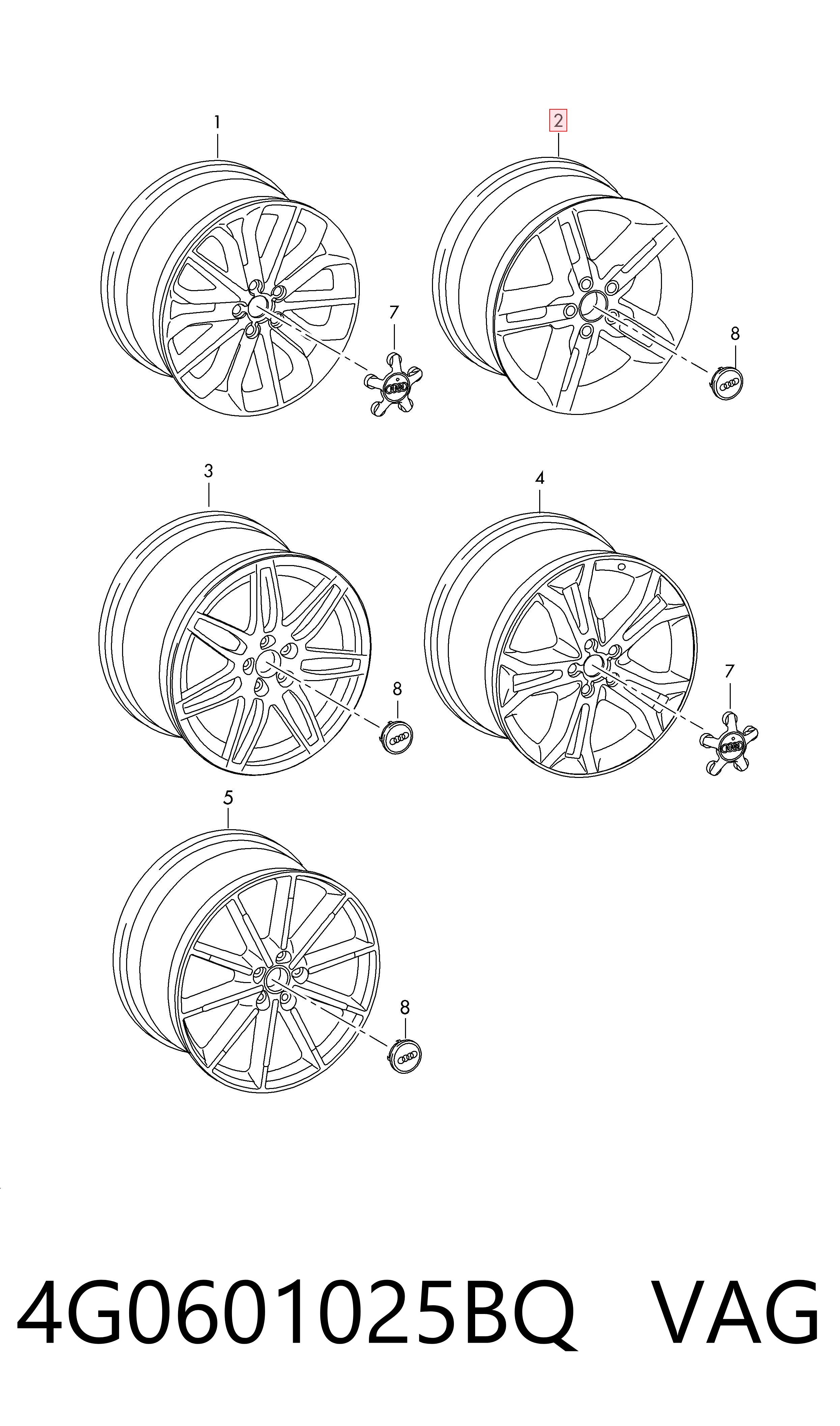 4G0601025BQ VAG Aros