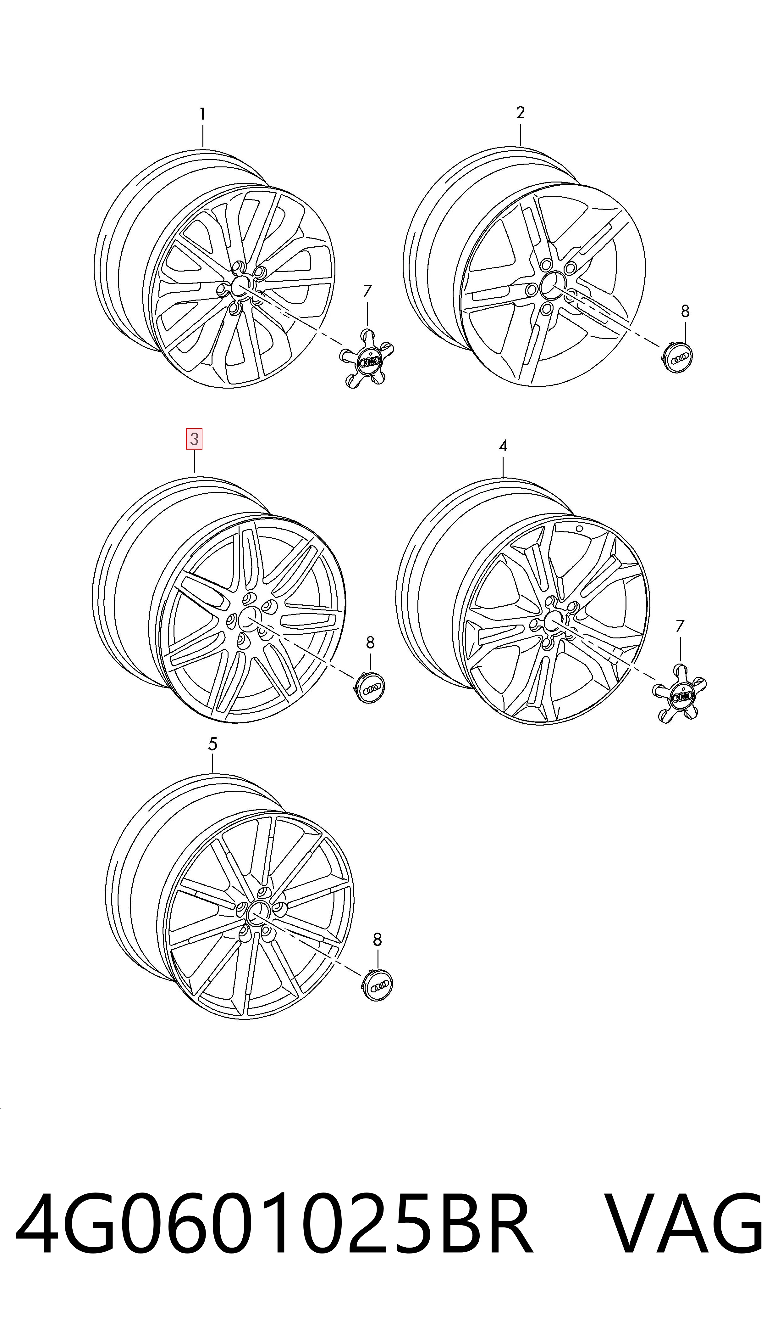 4G0601025BR VAG