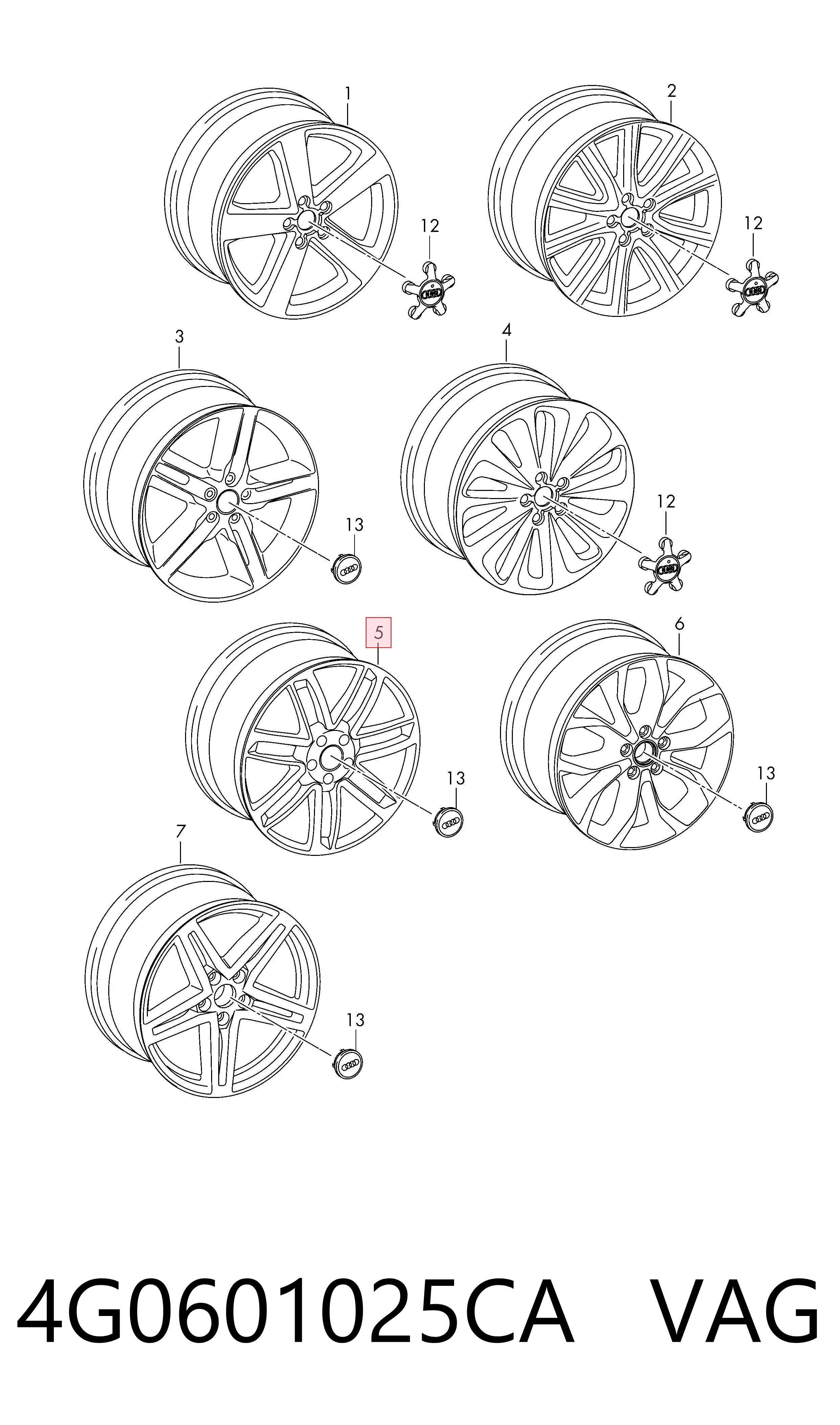 4G0601025CA VAG Aros