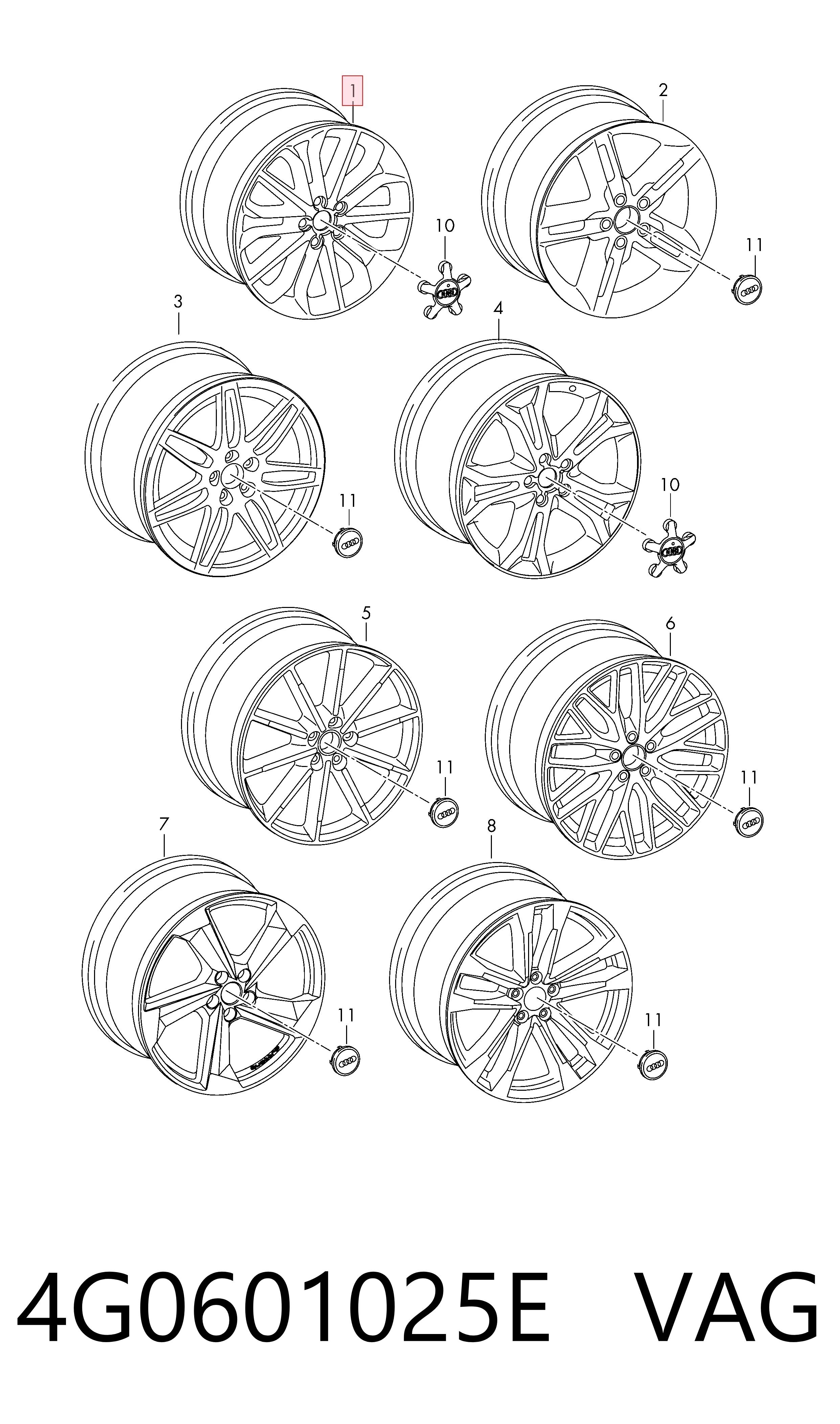 4G0601025E VAG Aros
