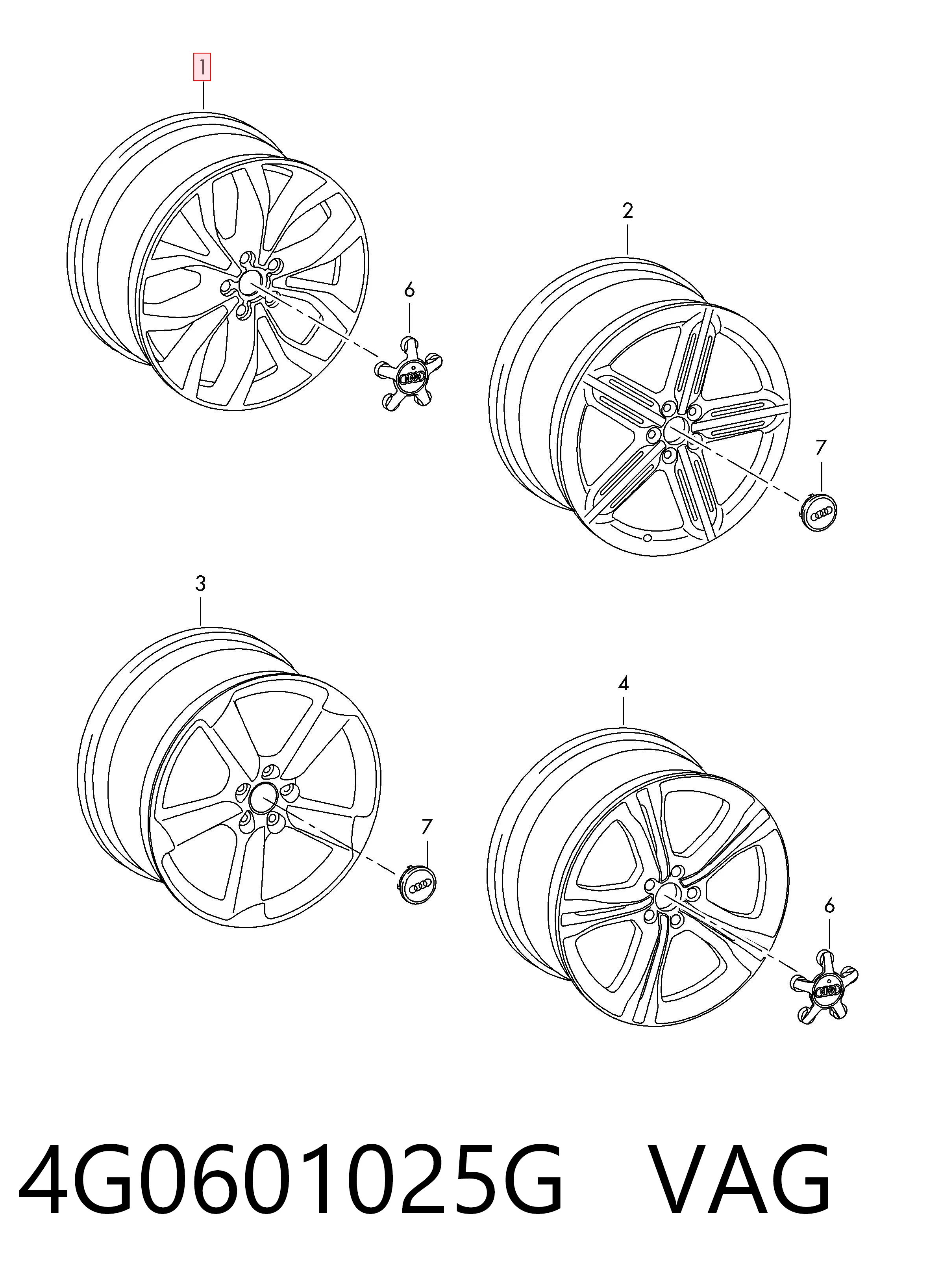 4G0601025G VAG Aros