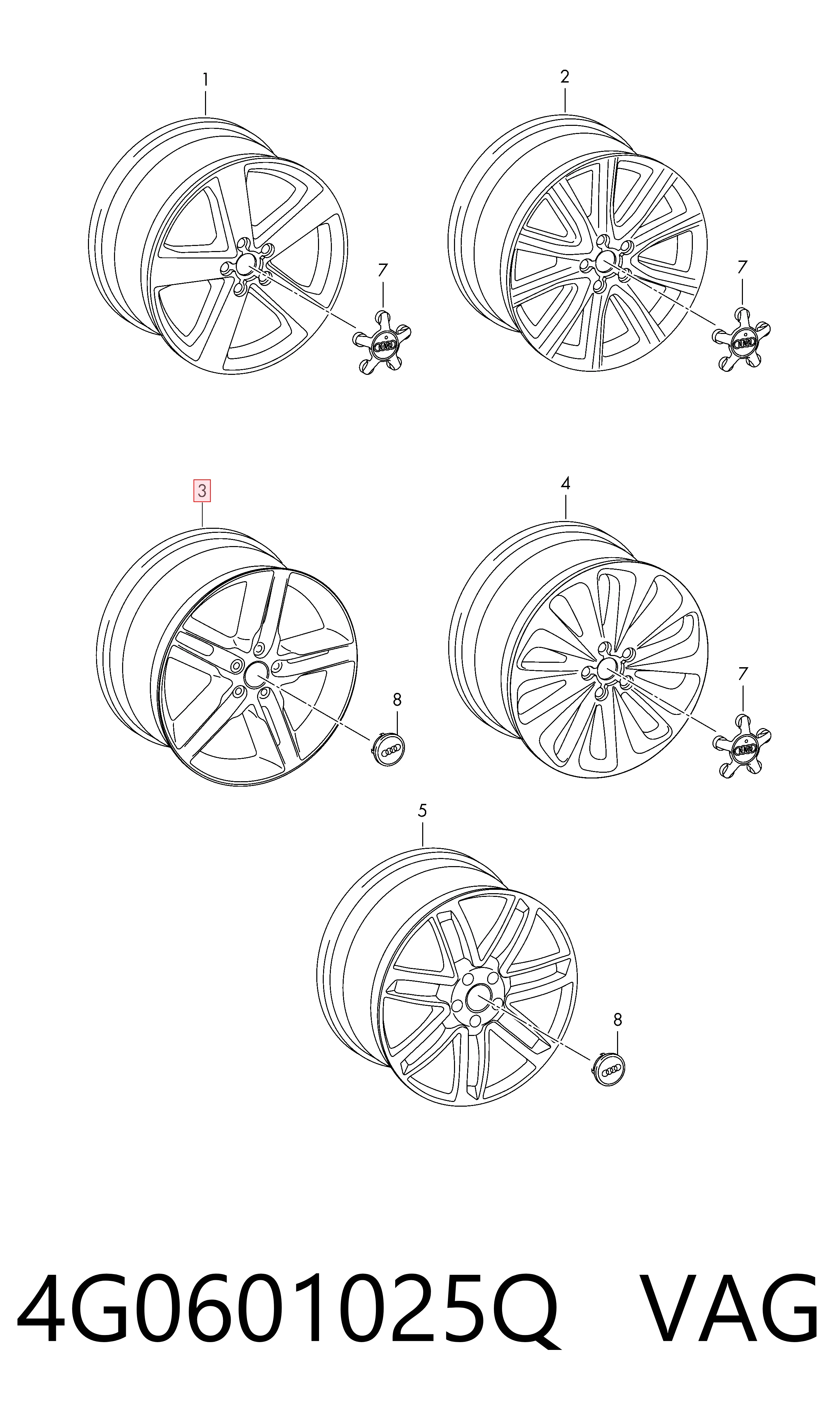 4G0601025Q VAG Aros