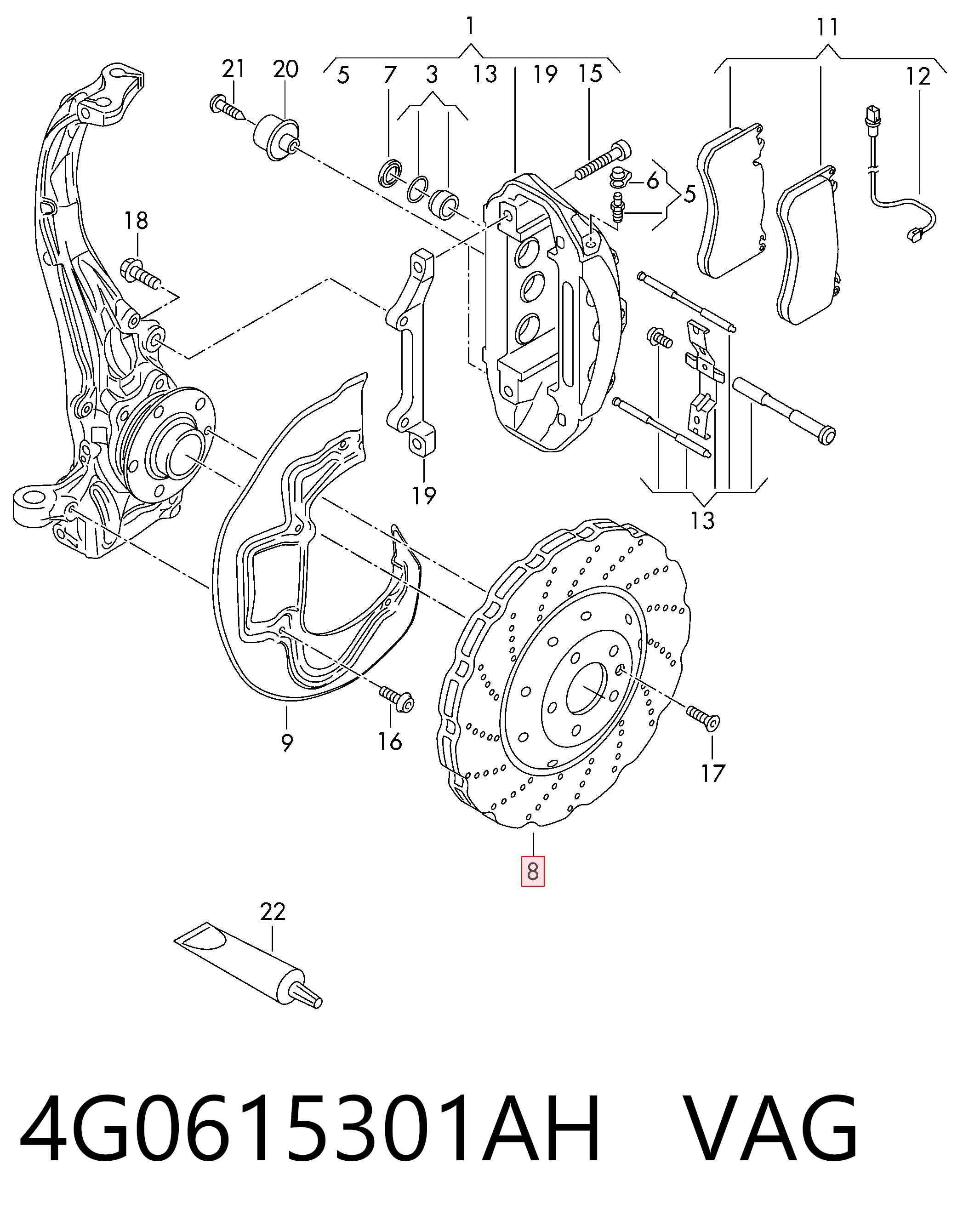 4G0615301AH VAG