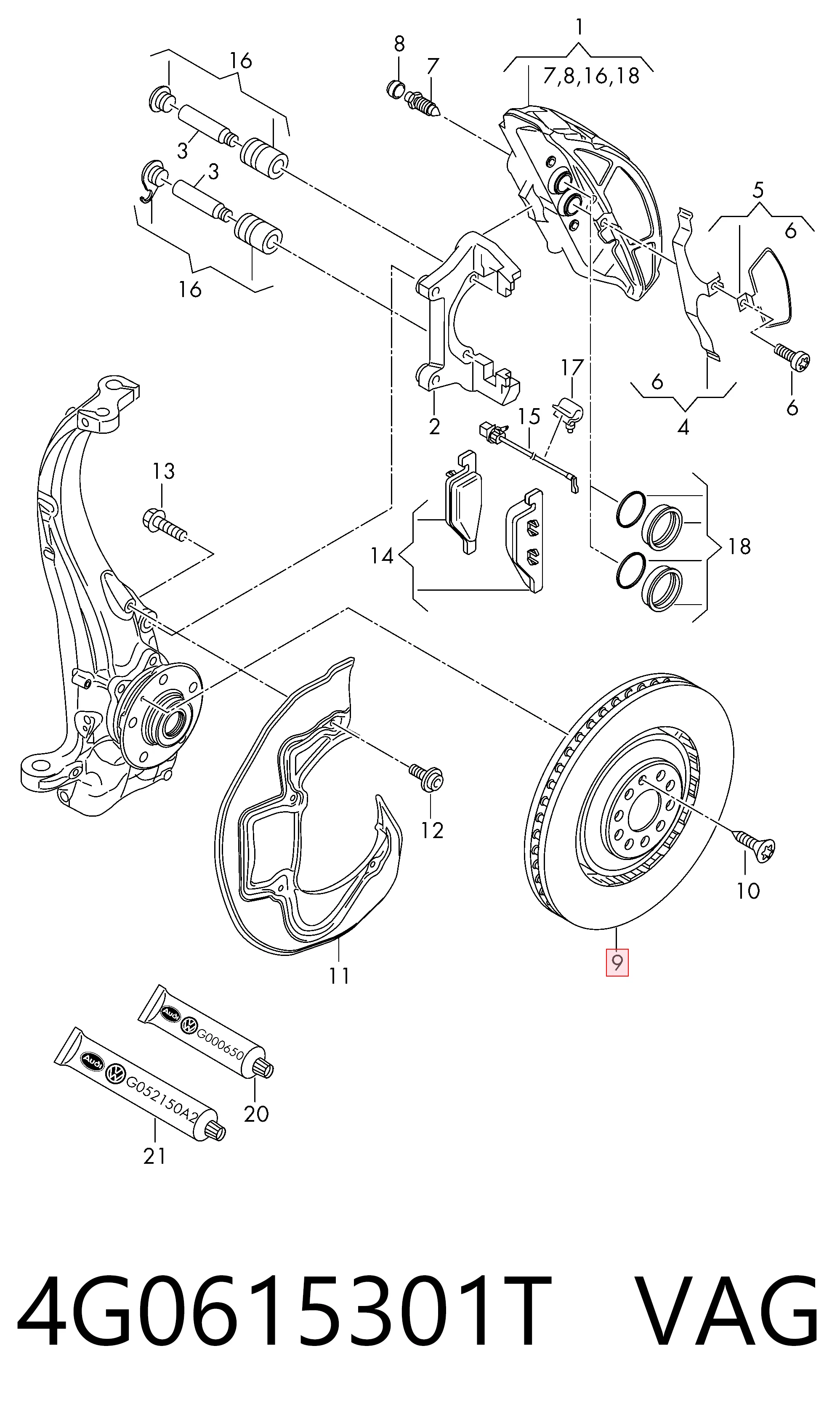 4G0615301T VAG Discos