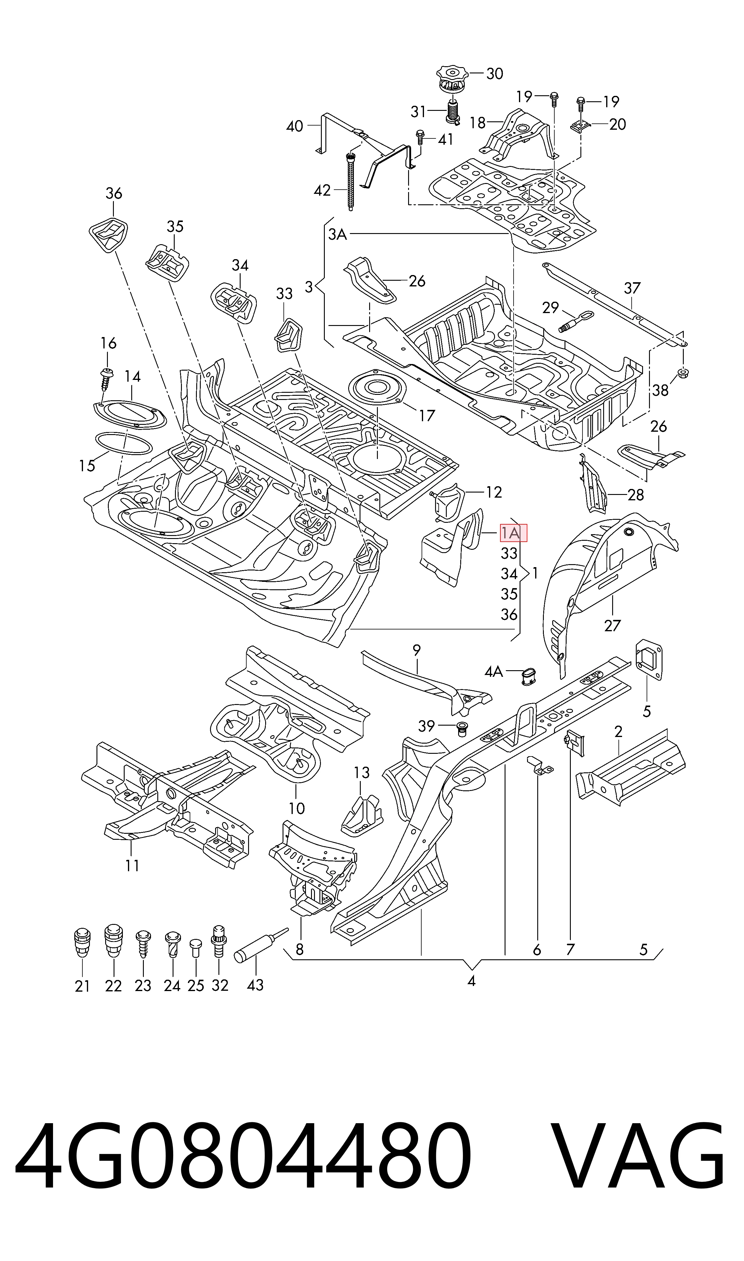 4G0804480 VAG