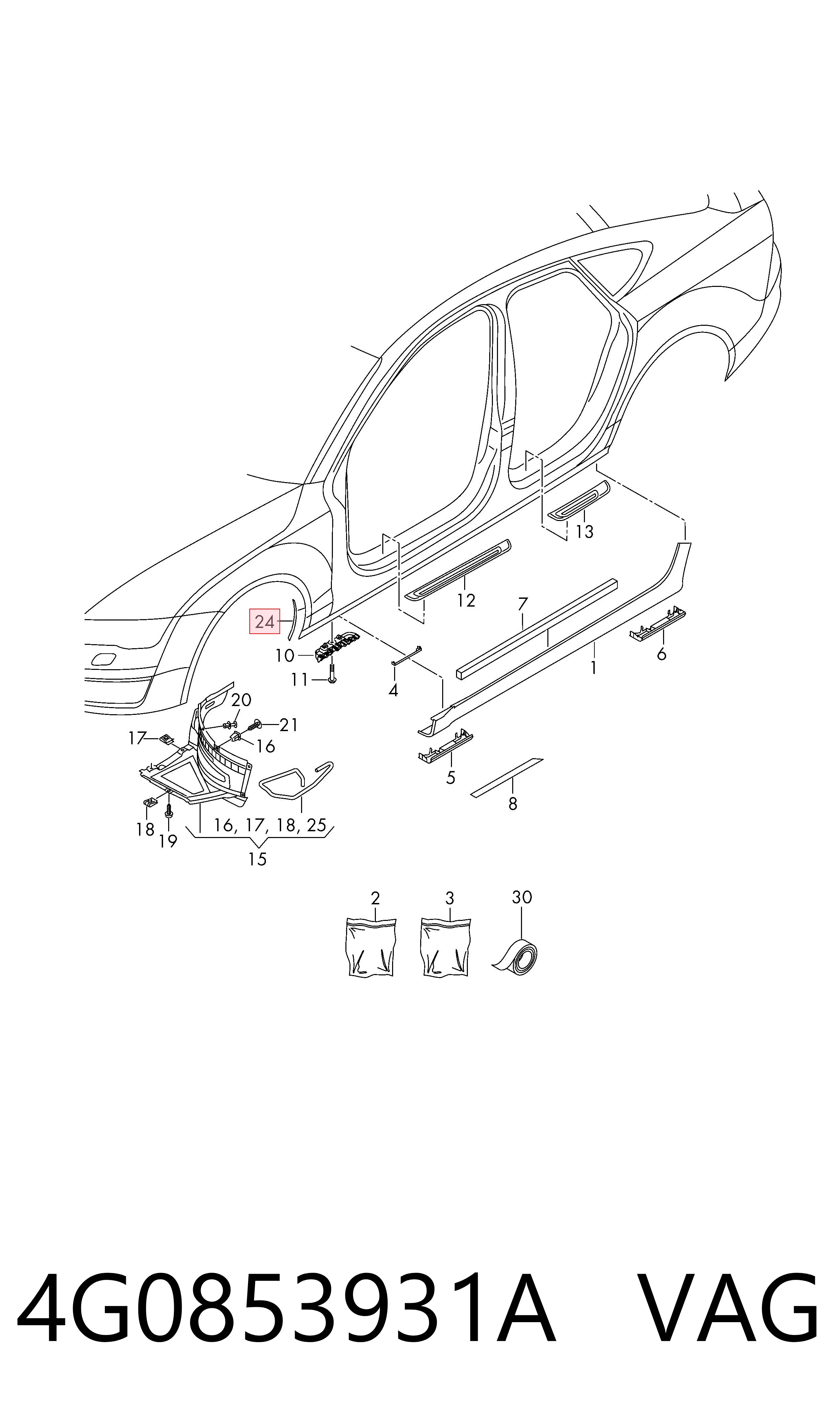  VAG 4G0853931A precio, desde 33,26 EUR