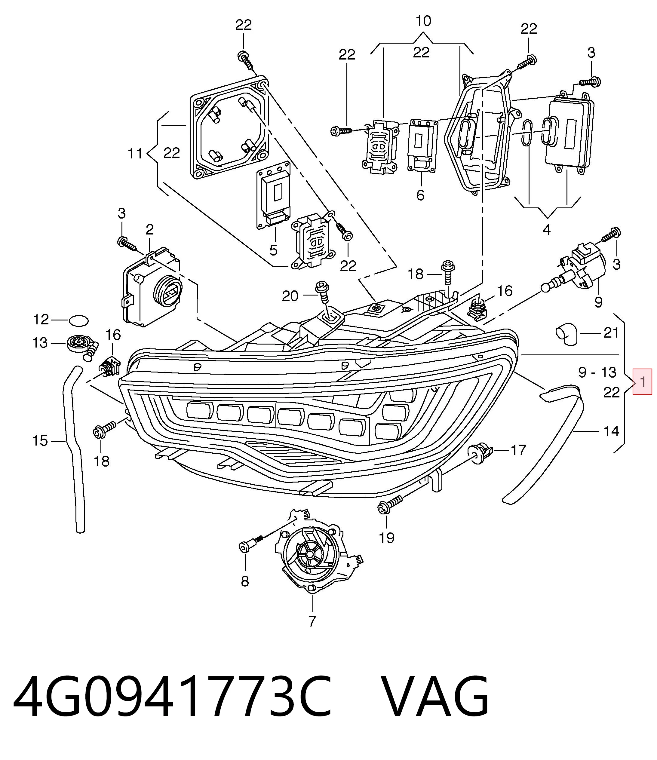 4G0941773C VAG Faros