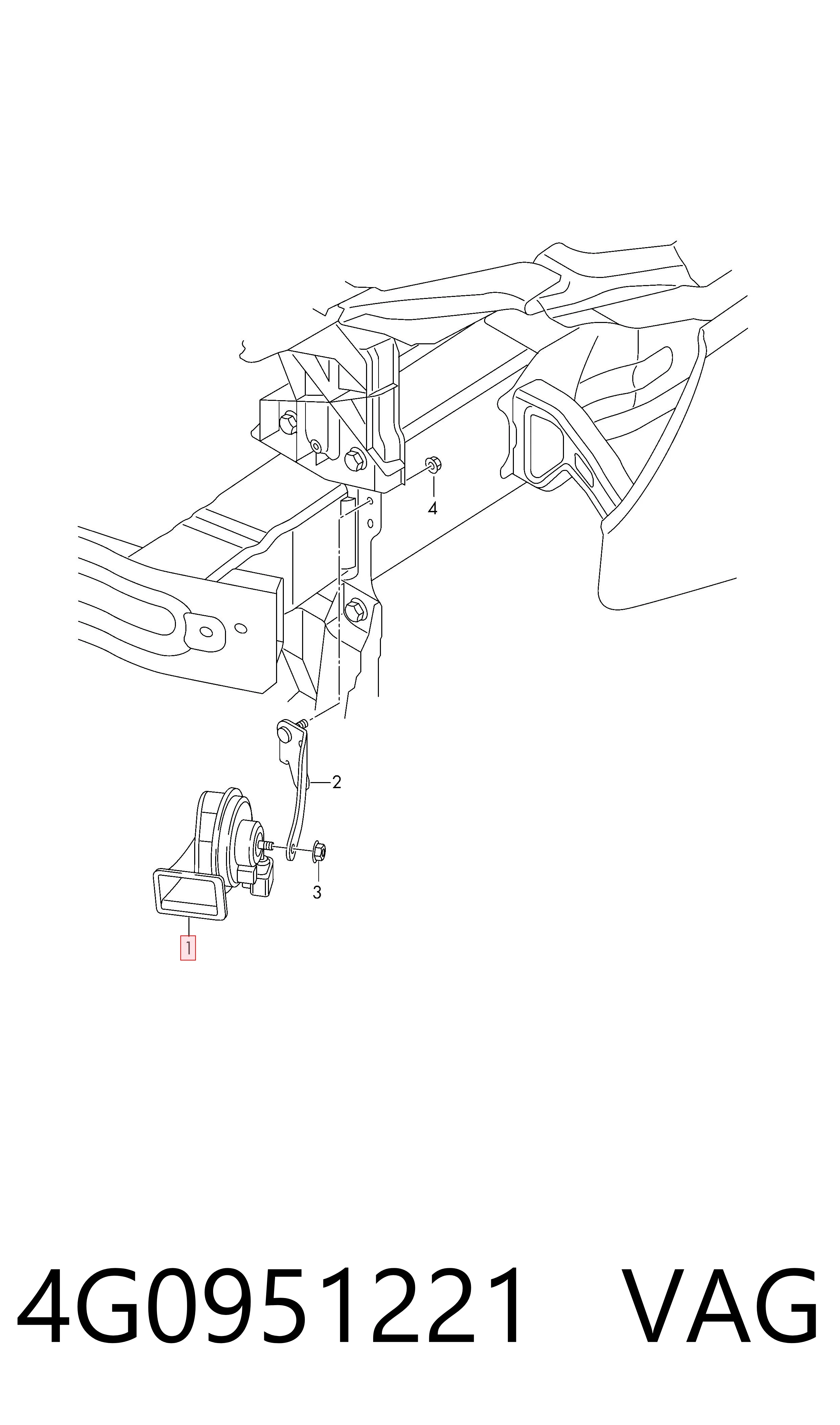 4G0951221 VAG Claxon
