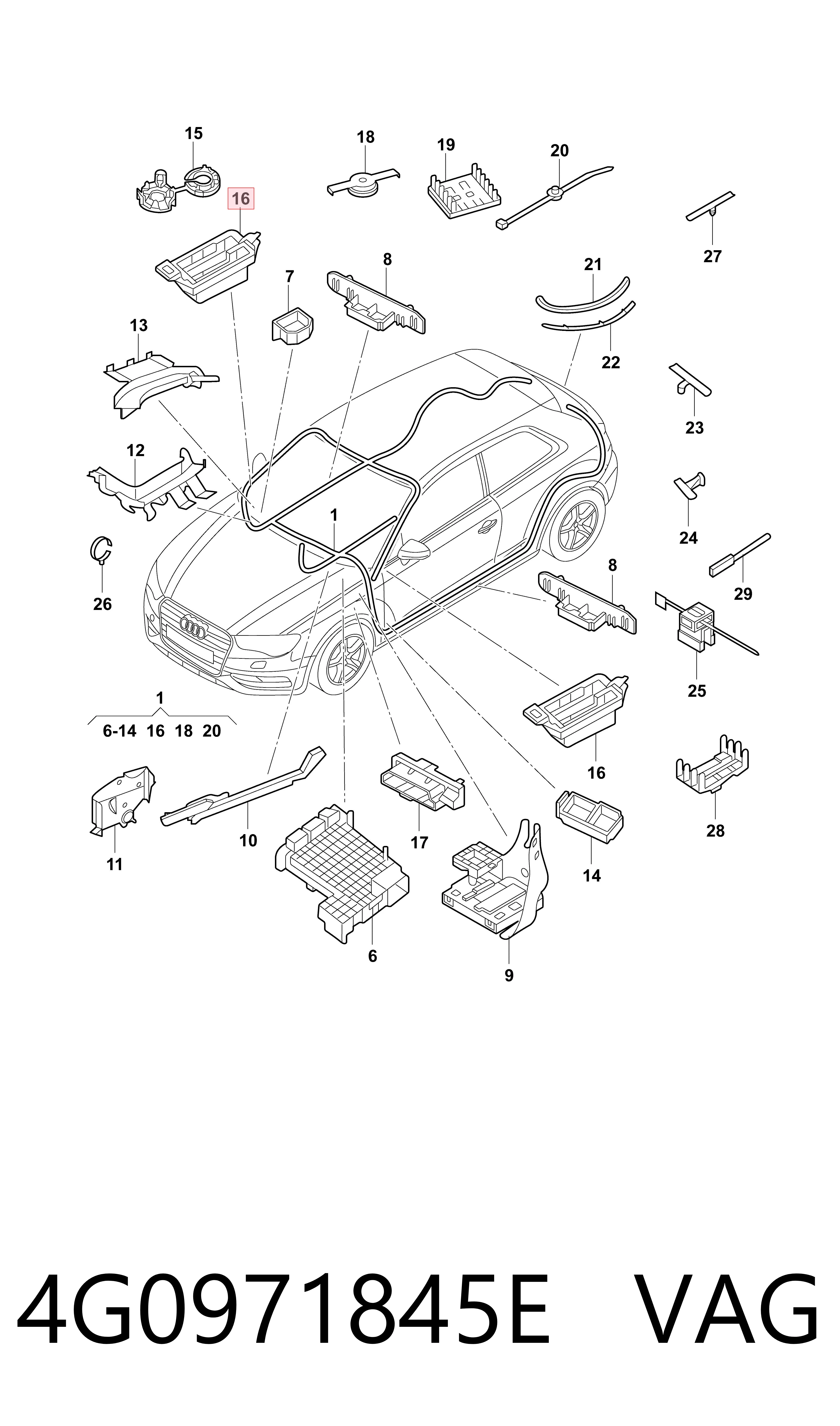 4G0971845E VAG