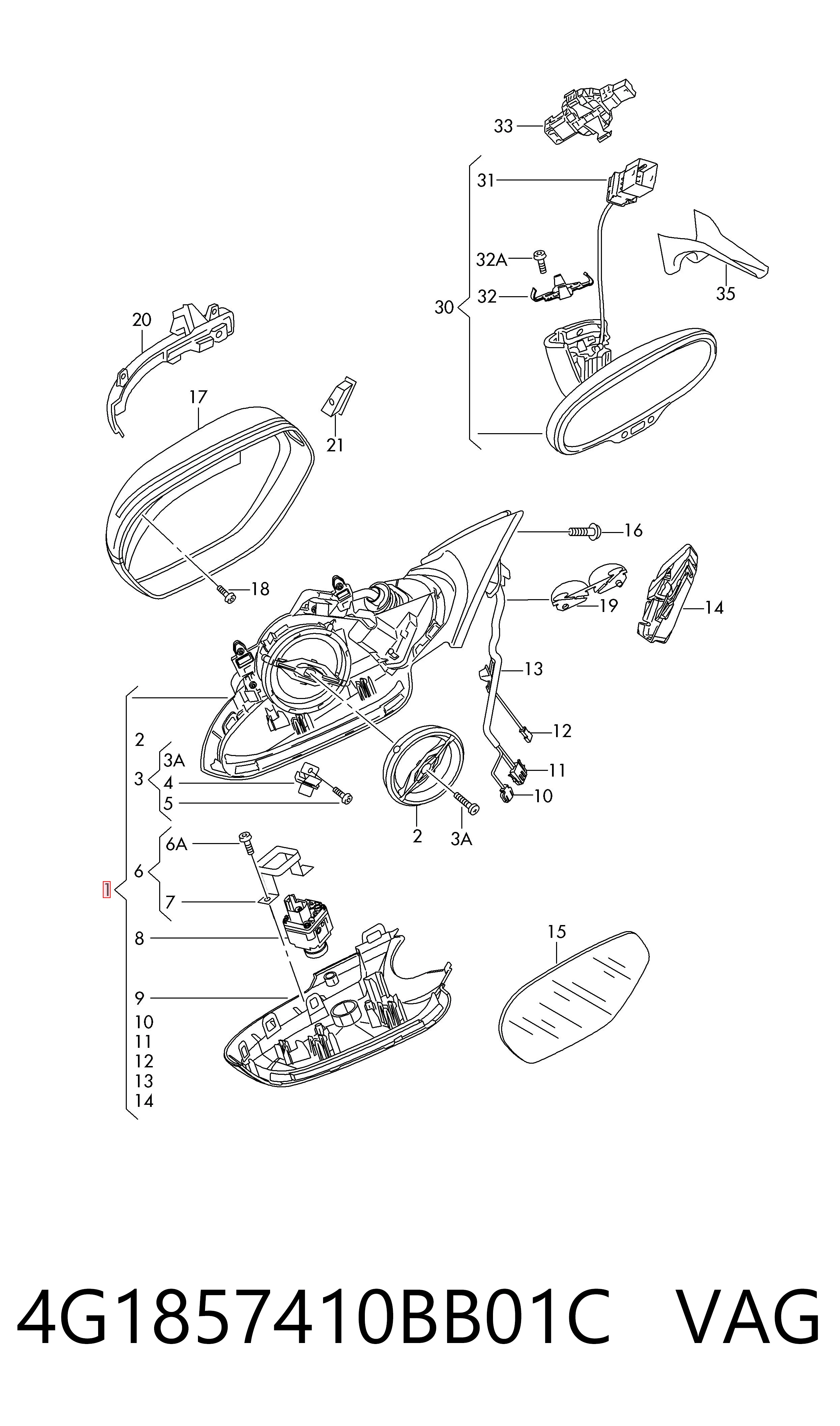 4G1857410BB01C VAG