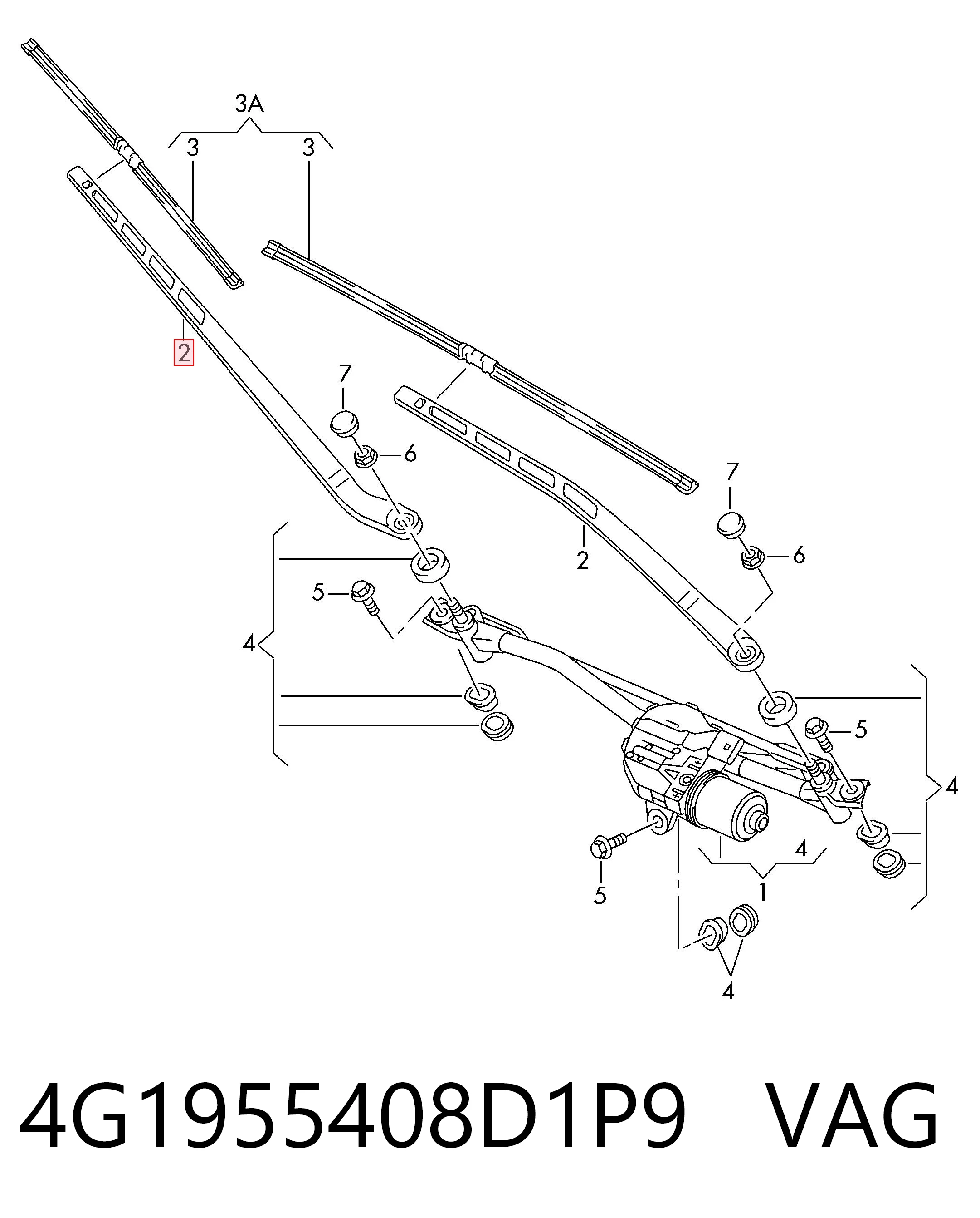 4G1955408D1P9 VAG
