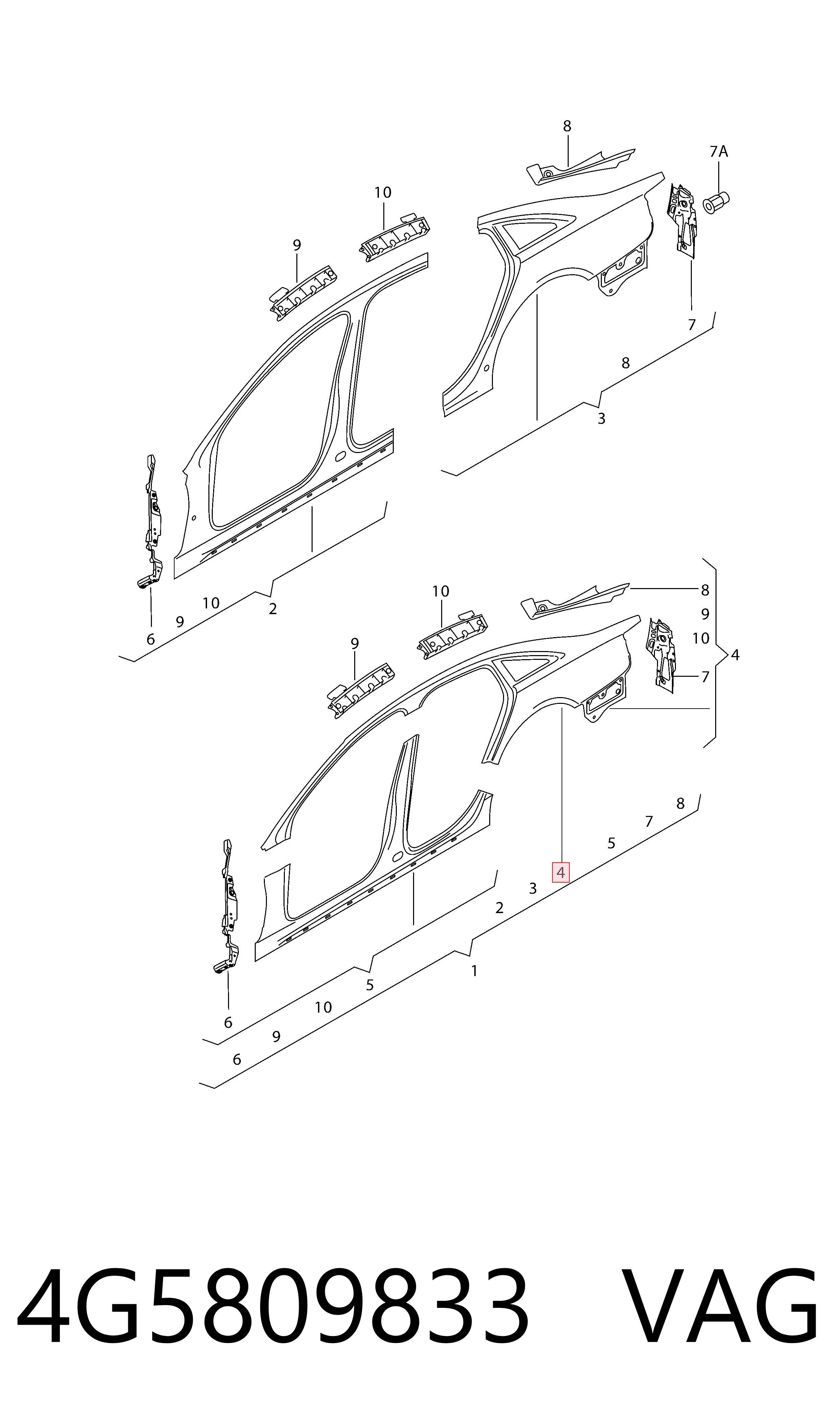 4G5809833 VAG