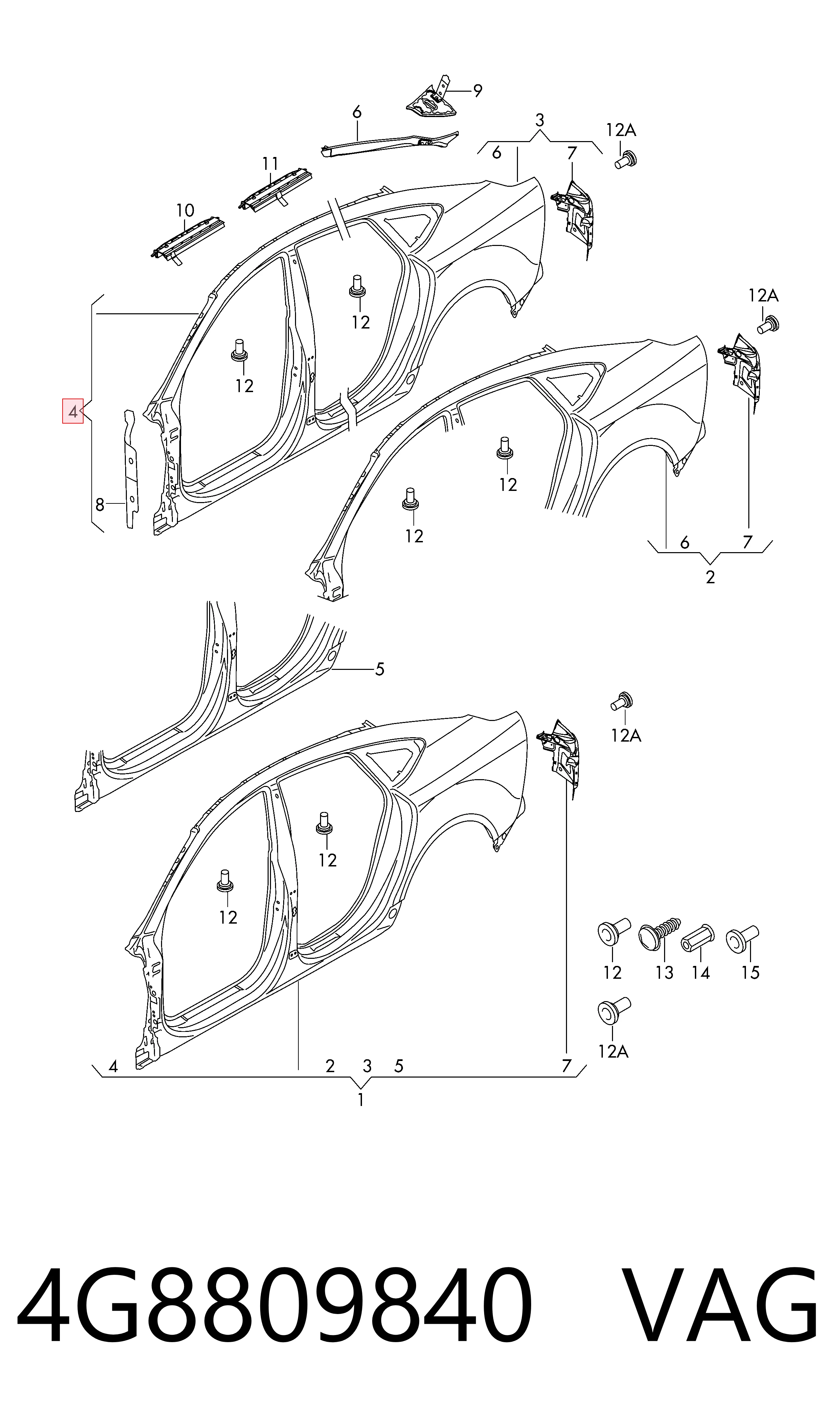 4G8809840 VAG
