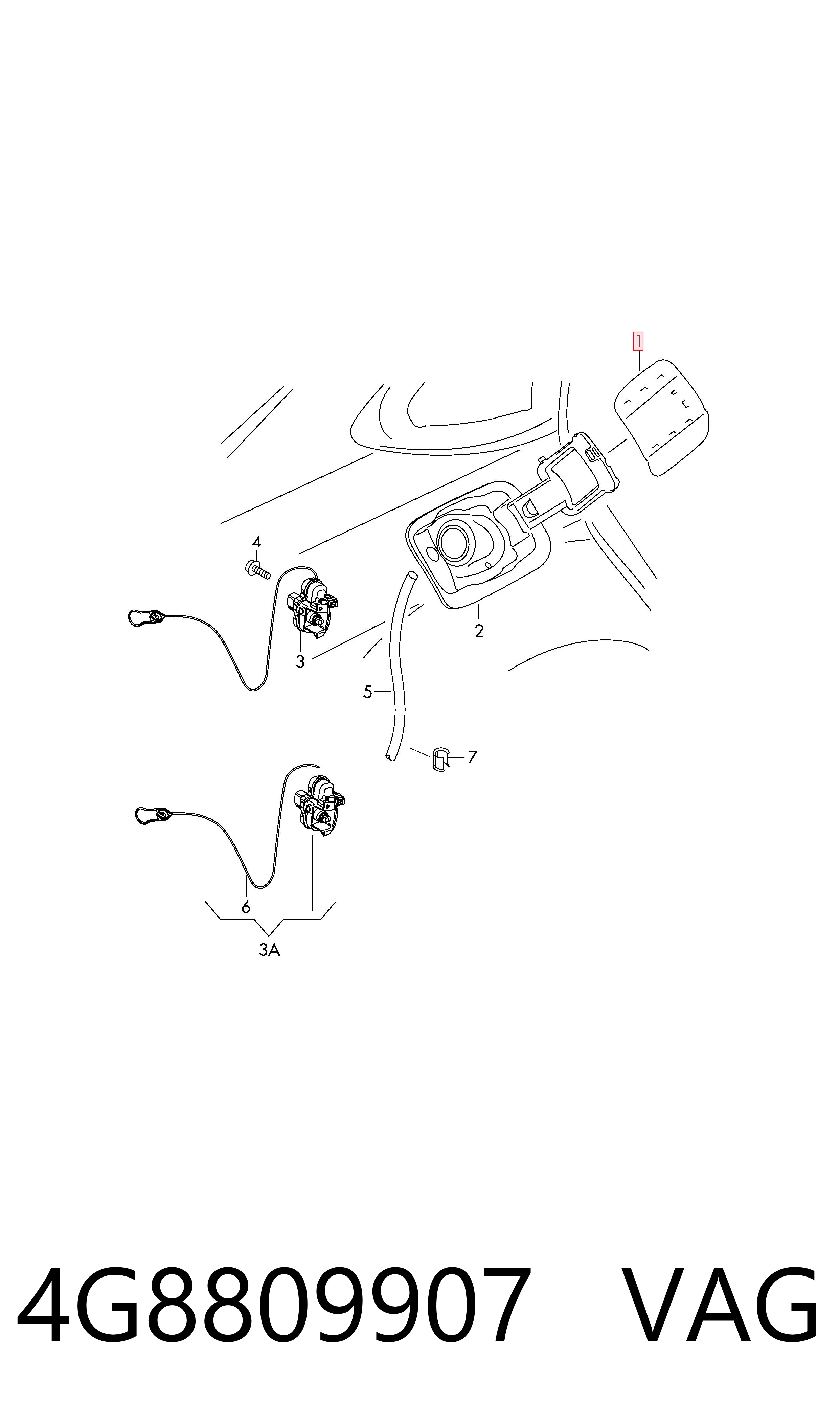 Comprar Tapa del depósito de combustible Audi A7 4GA, 4GF a bajo precio