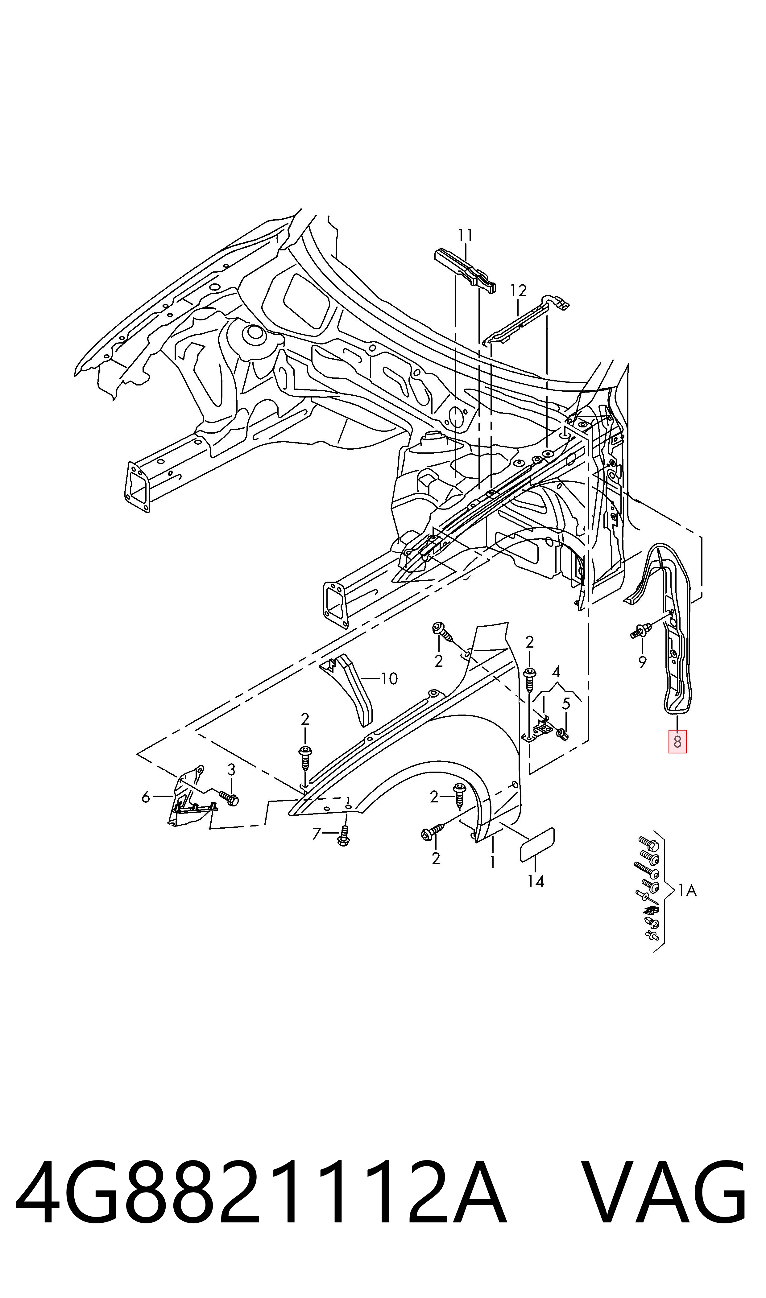 4G8821112A VAG