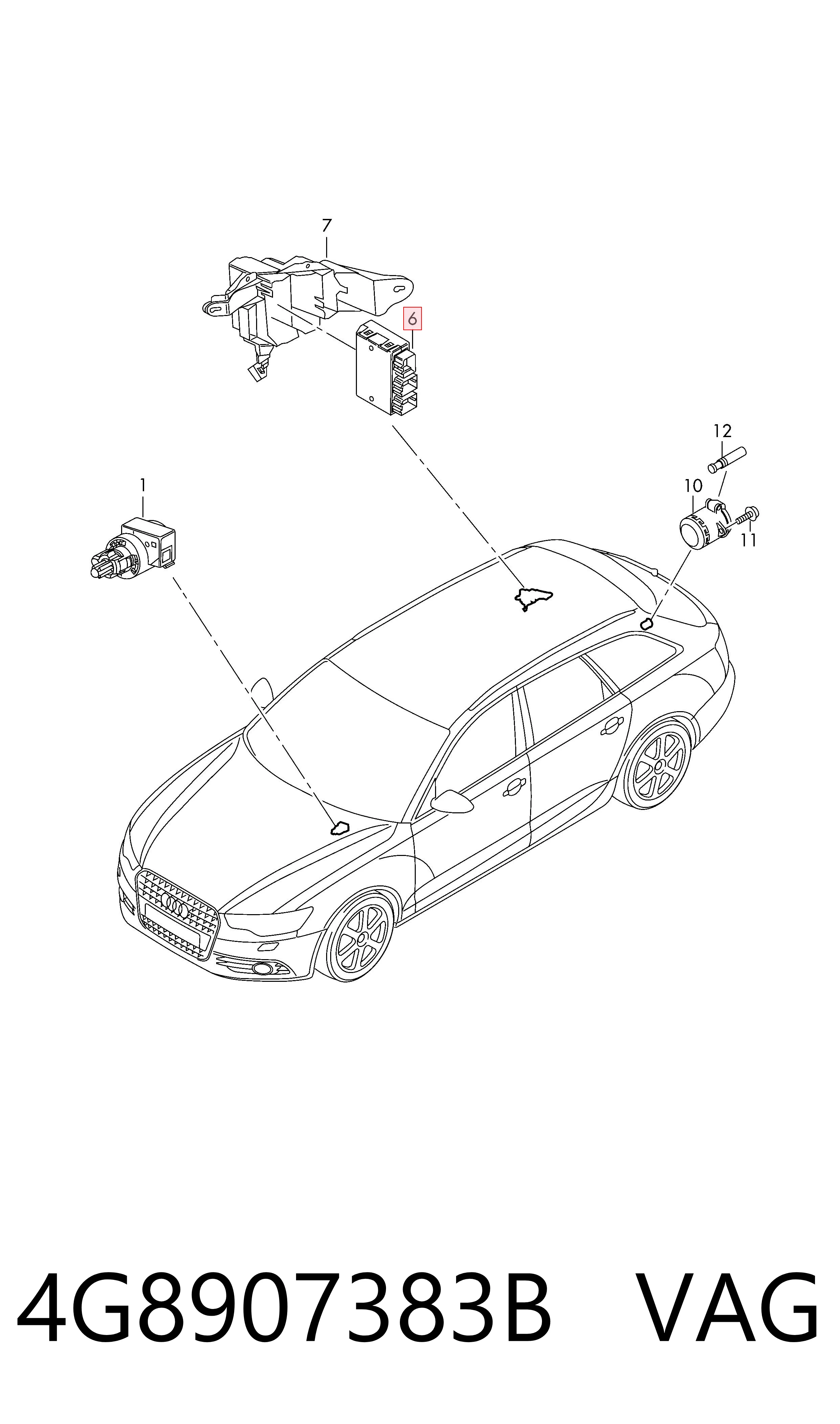 4G8907383B VAG