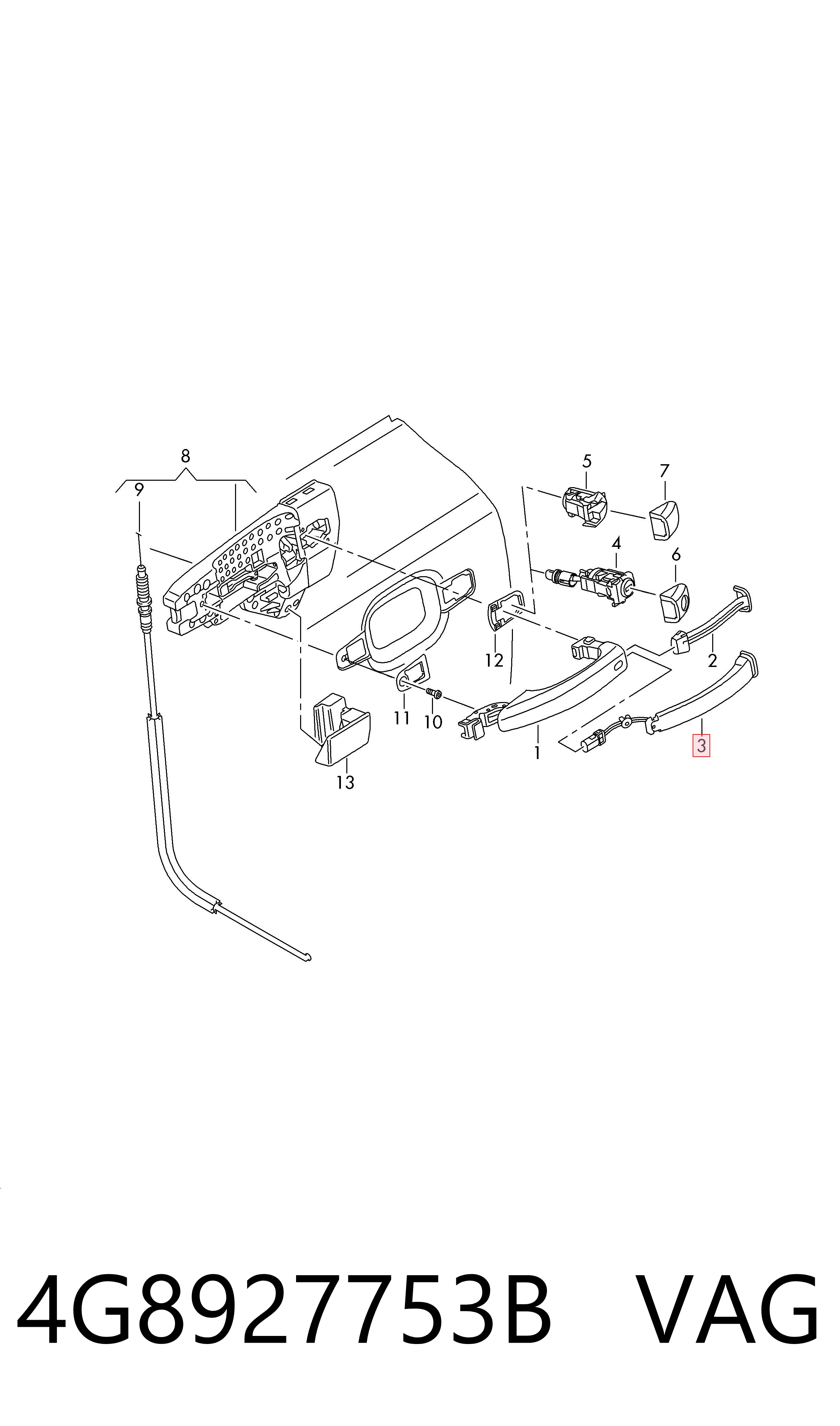 Interruptor de puerta VAG 4G8927753B precio, desde 31,26 EUR