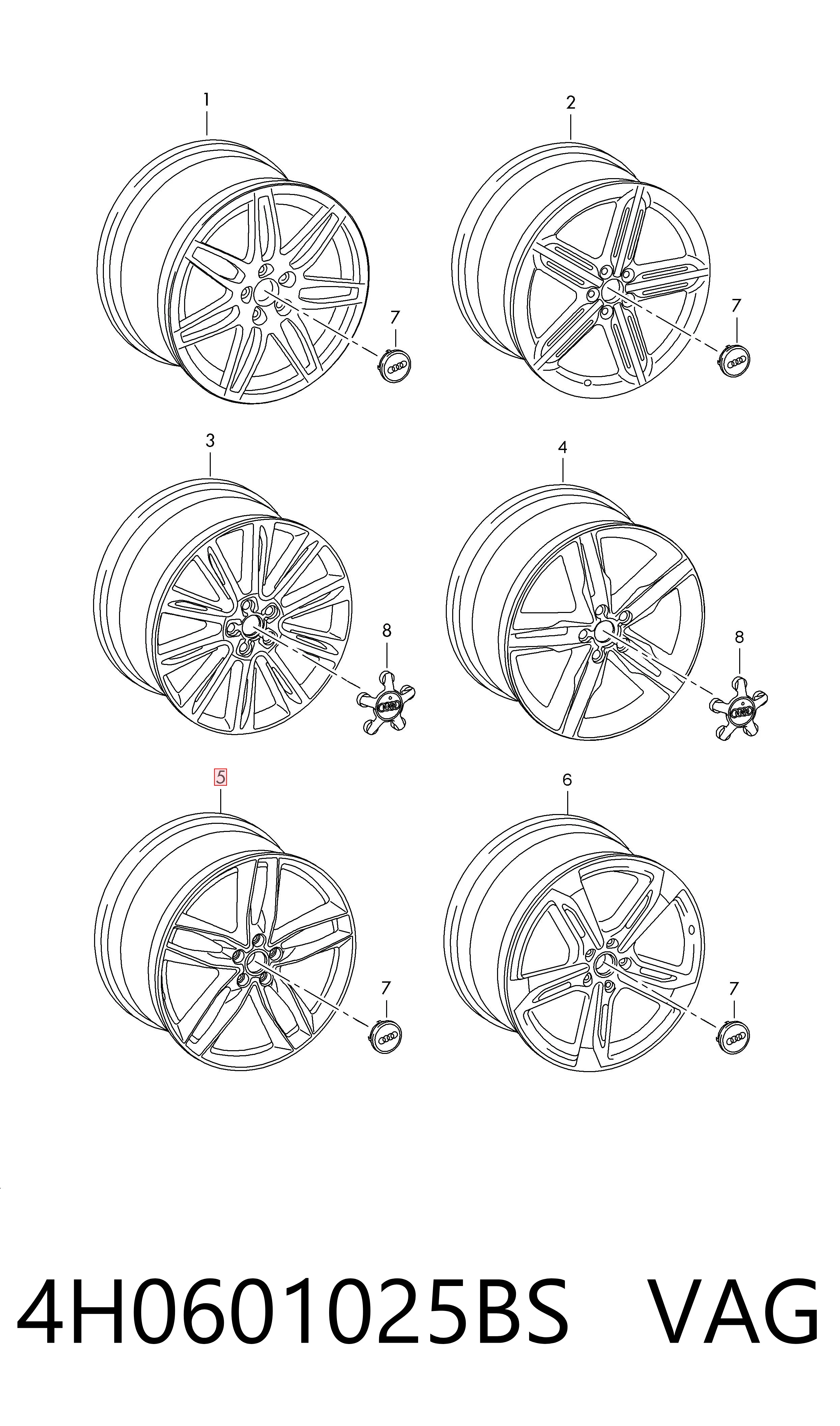 4H0601025BS VAG Aros