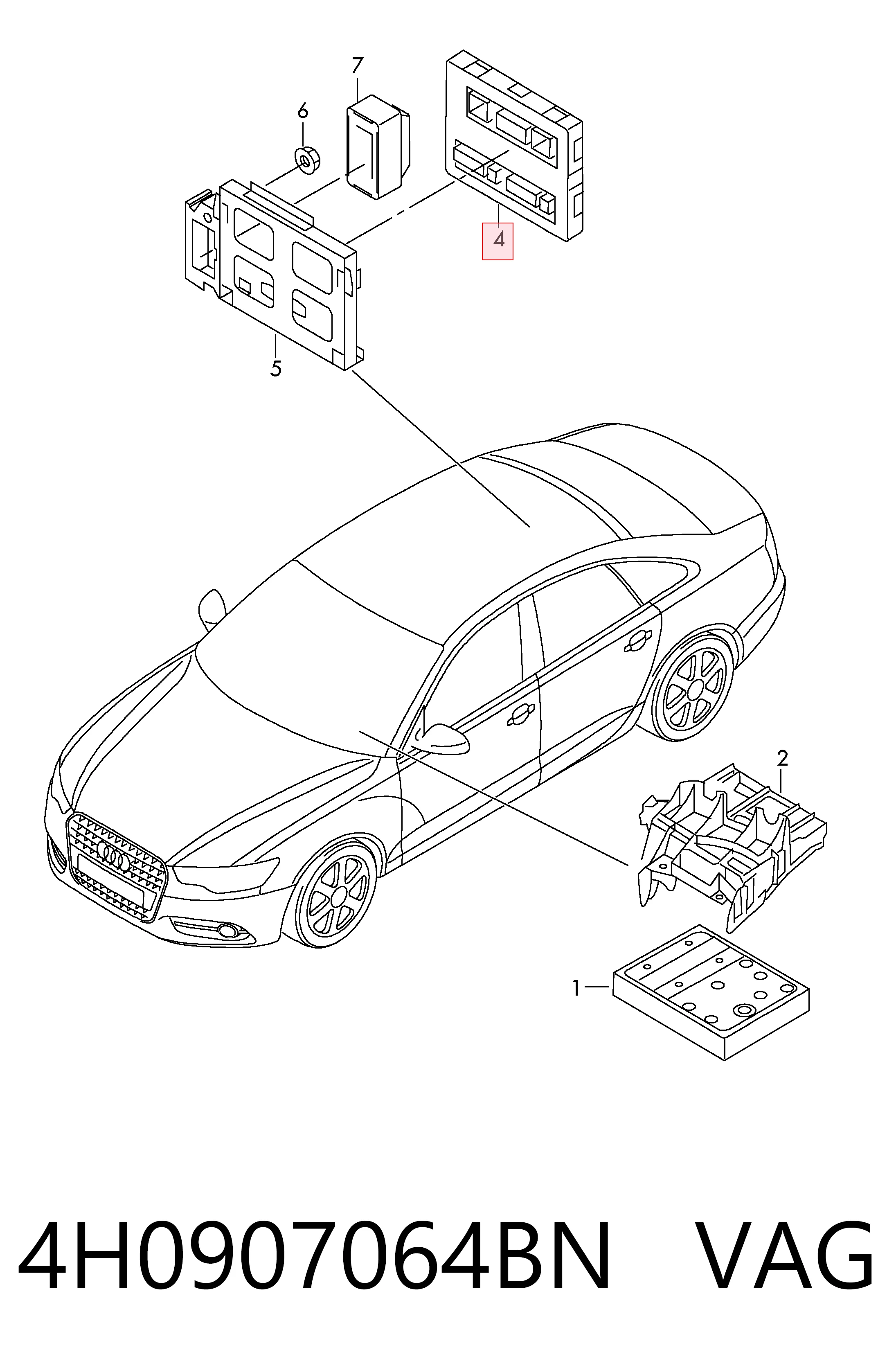 Comprar Módulo de confort Audi A6  4G2, 4GC a bajo precio